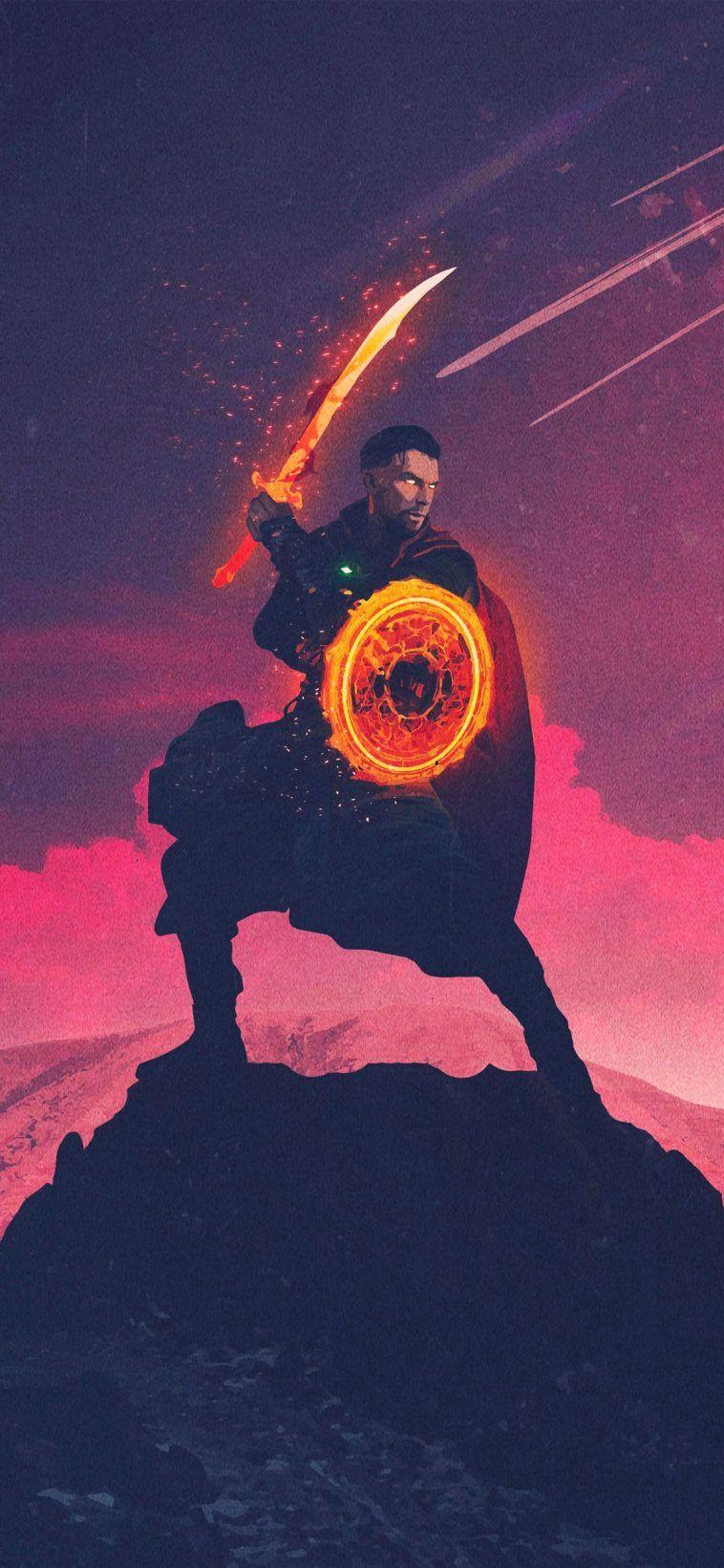 758x1641 Infinity War Doctor Strange Art iPhone Wallpaper