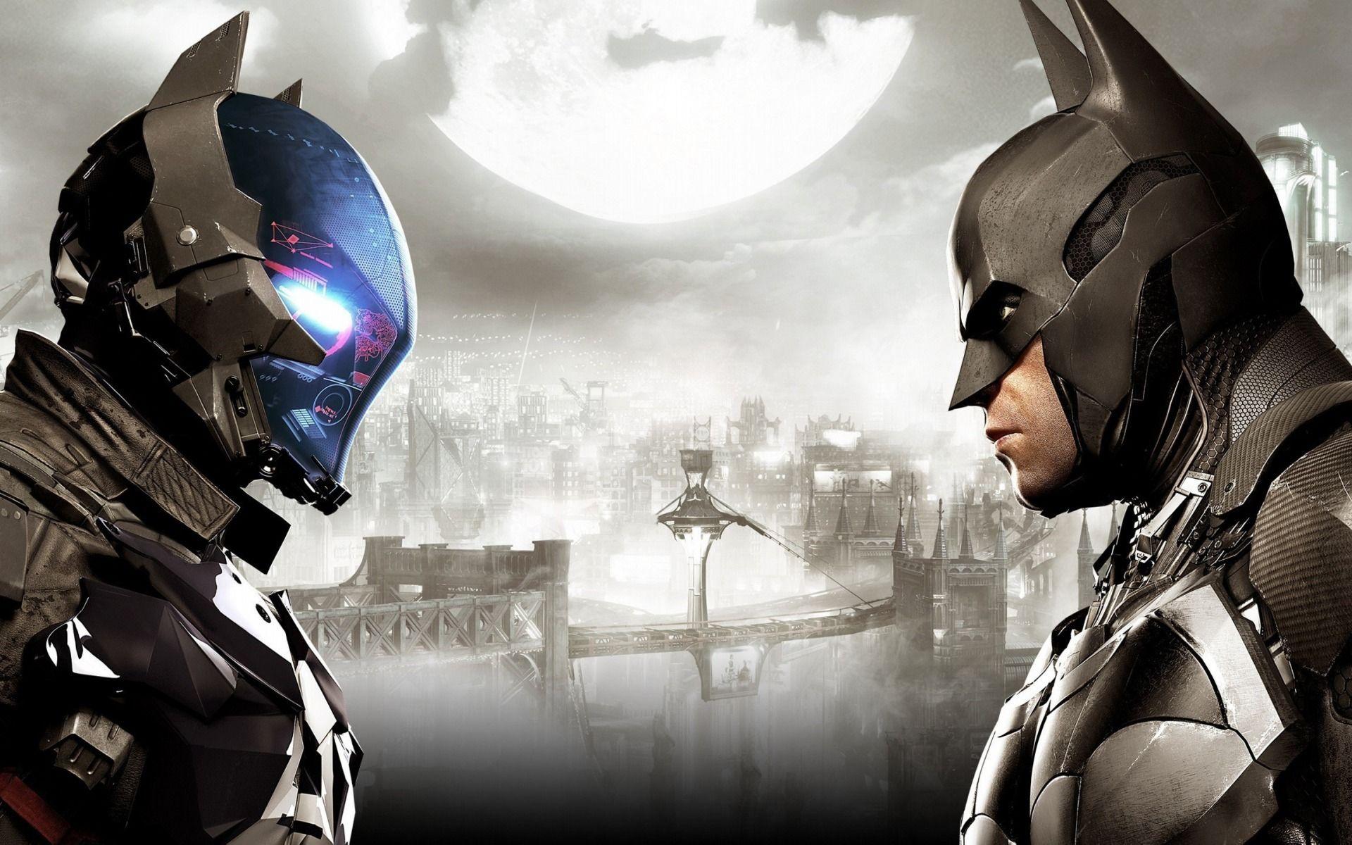 1920x1200 Download wallpaper Batman, Destiny of Arkham, posters, promotional materials, superheroes, Arkham Knight for desktop with resolution 1920x1200. High Quality HD picture wallpaper