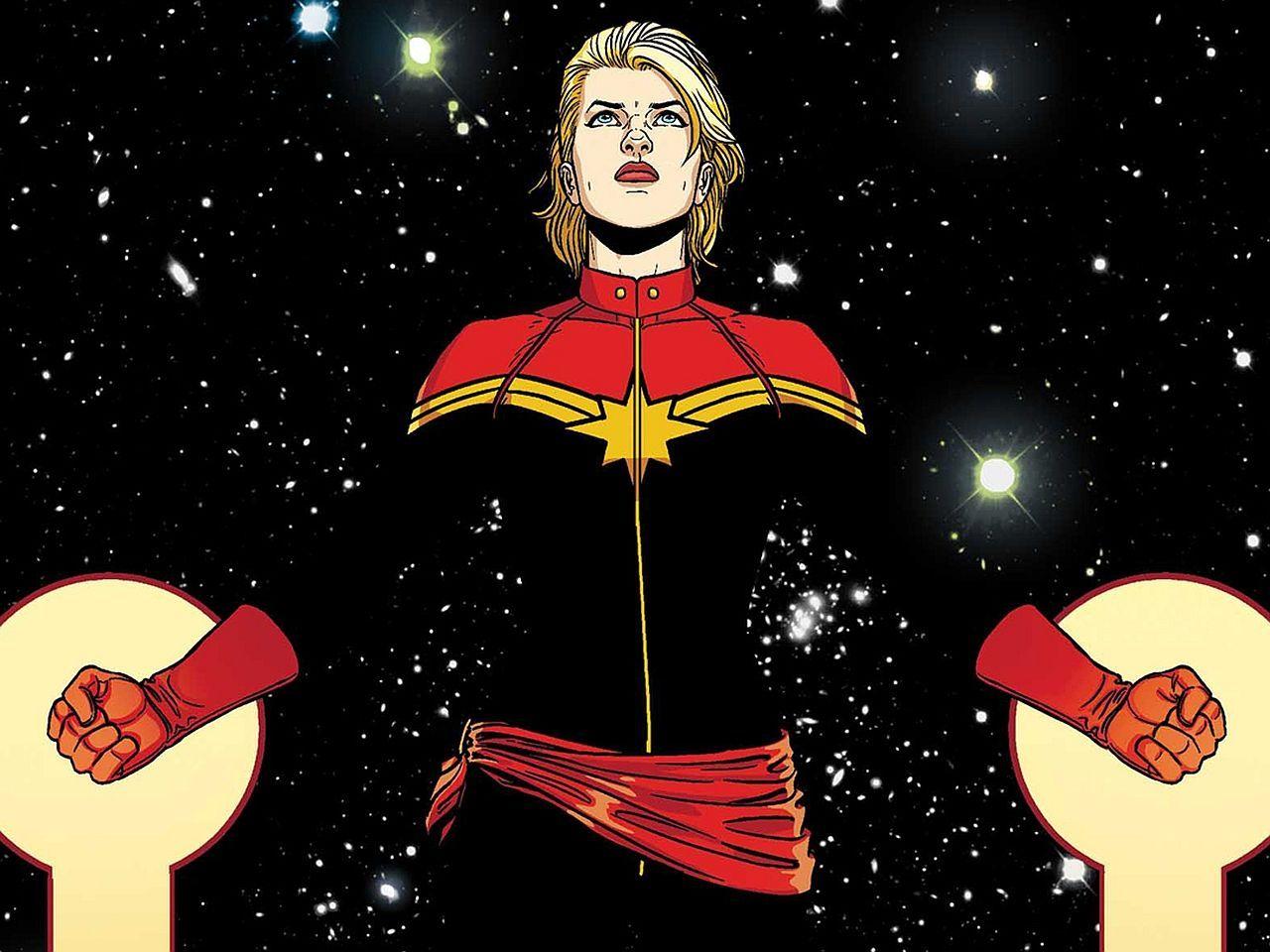 Hình nền 1280x960 Captain Marvel Carol Danvers.  Đáng yêu