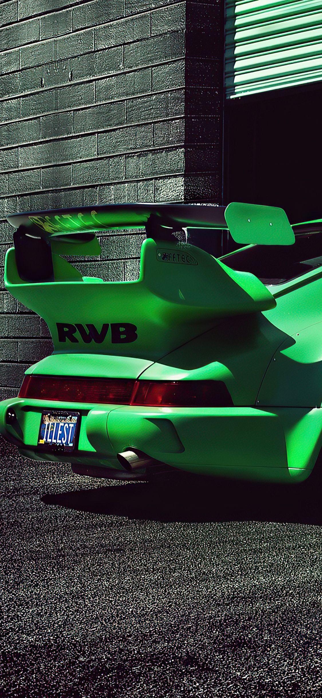 1125x2436 Green Porsche Rwb 4k iPhone XS, iPhone iPhone X HD 4k Wallpaper, Image, Background, Photo and Picture