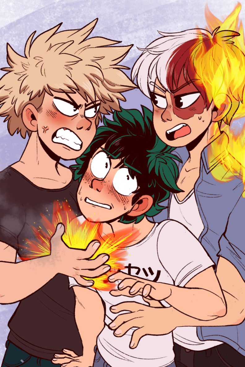 792x1188 Lg TodoBakuDeku print. My hero academia shouto, Anime love couple, Hero academia characters