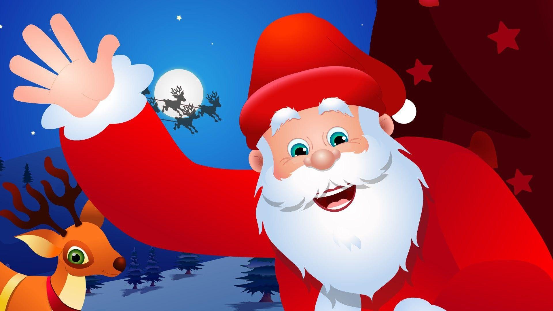 1920x1080 Santa Claus Desktop Wallpaper background picture
