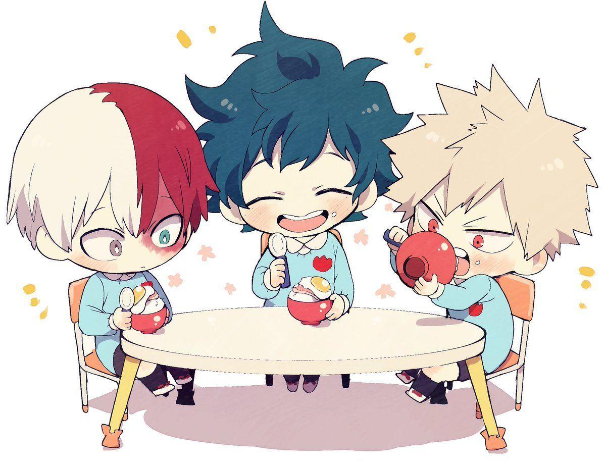 1200x923 Todoroki Shouto & Midoriya Izuku & Bakugou Katsuki. Personajes de anime, Dibujos anime de amor, Dibujos de anime