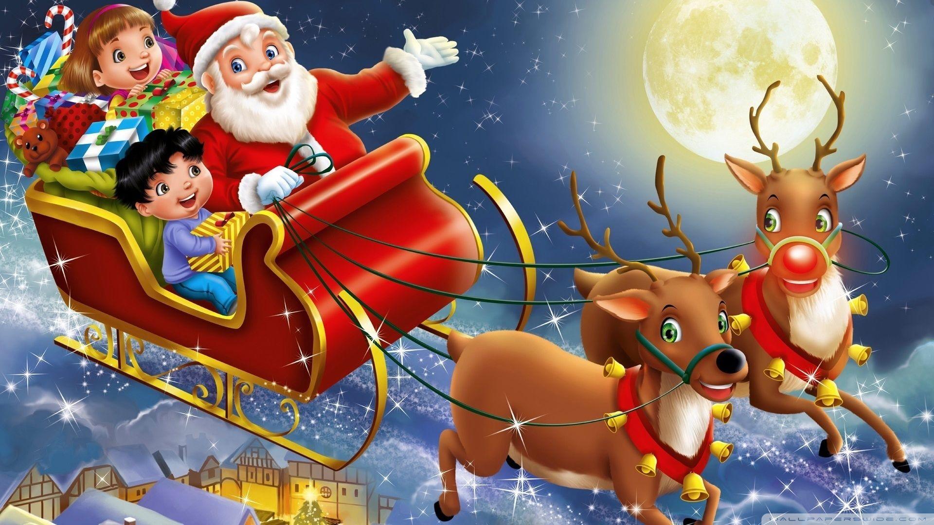 1920x1080 Christmas, Santa Claus Ultra HD Desktop Background Wallpaper for 4K UHD TV : Tablet