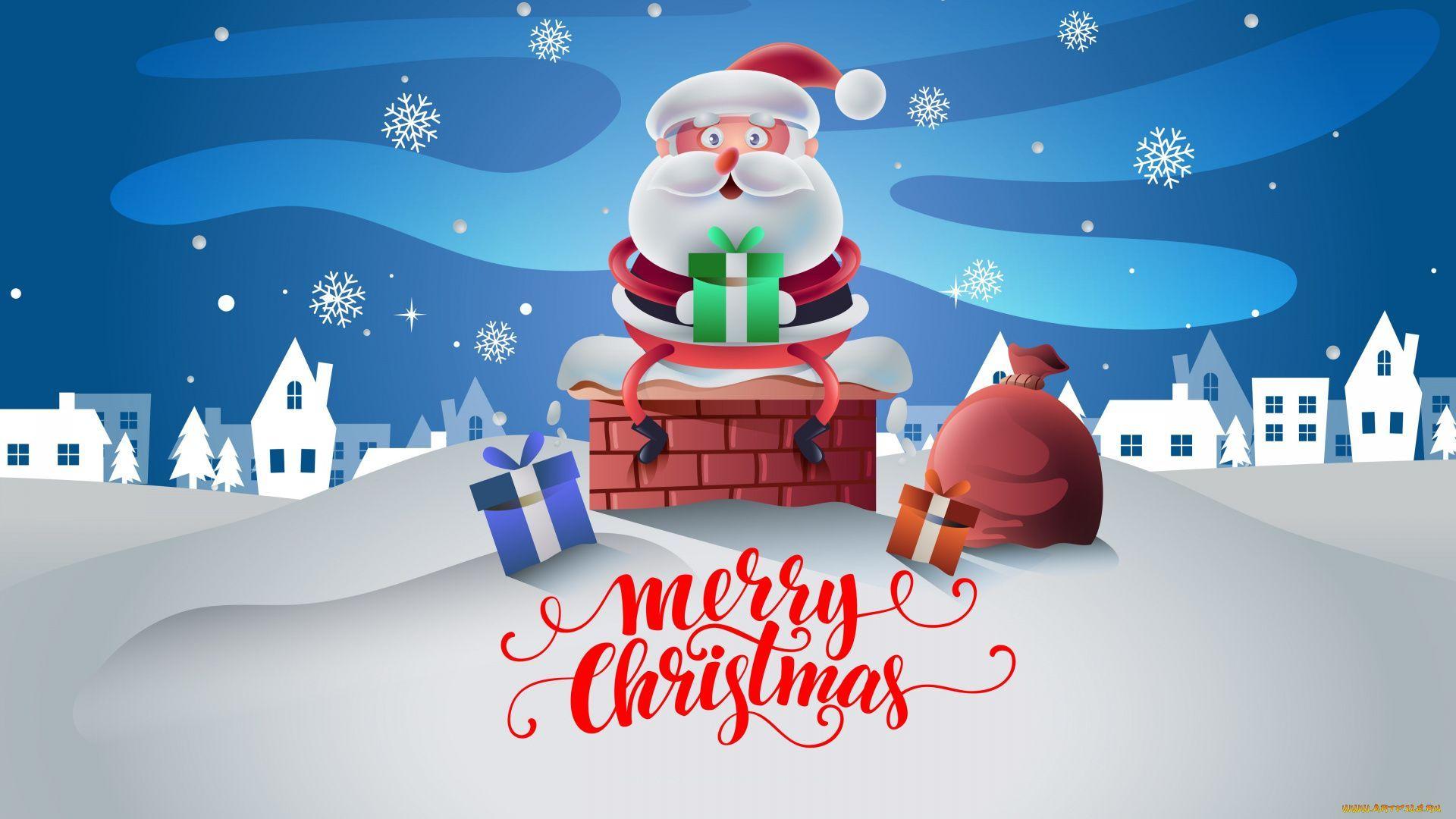1920x1080 Santa Claus Wallpaper