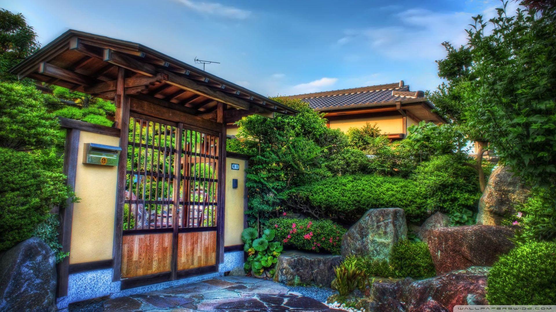 1920x1080 Download Beautiful Japanese Wooden Gate Wallpaper 1920x1080