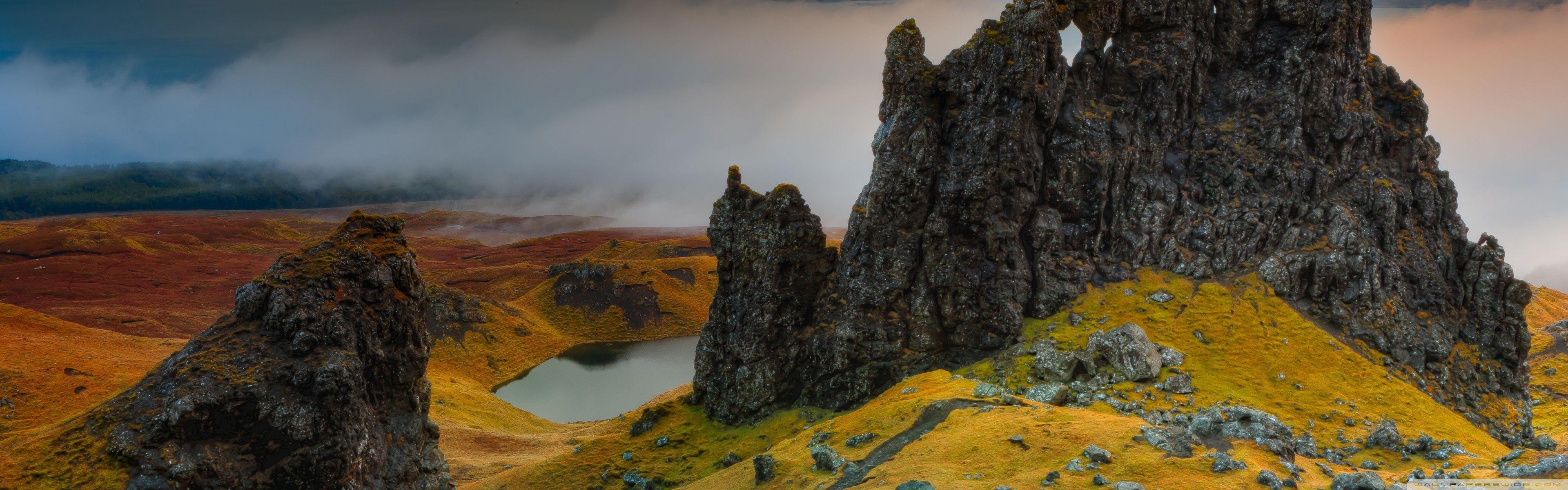 3840x1200 Scotland Beautiful Landscape ❤ 4K HD Desktop Wallpaper for • Dual