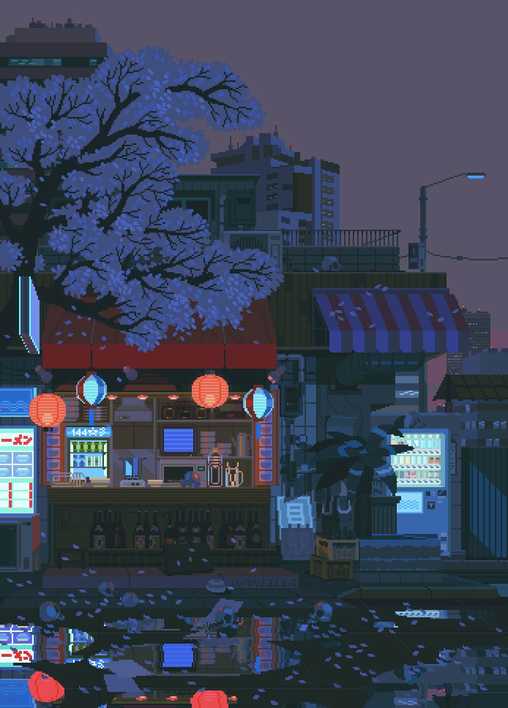 1041x1452 Pixel Aesthetic Wallpaper .