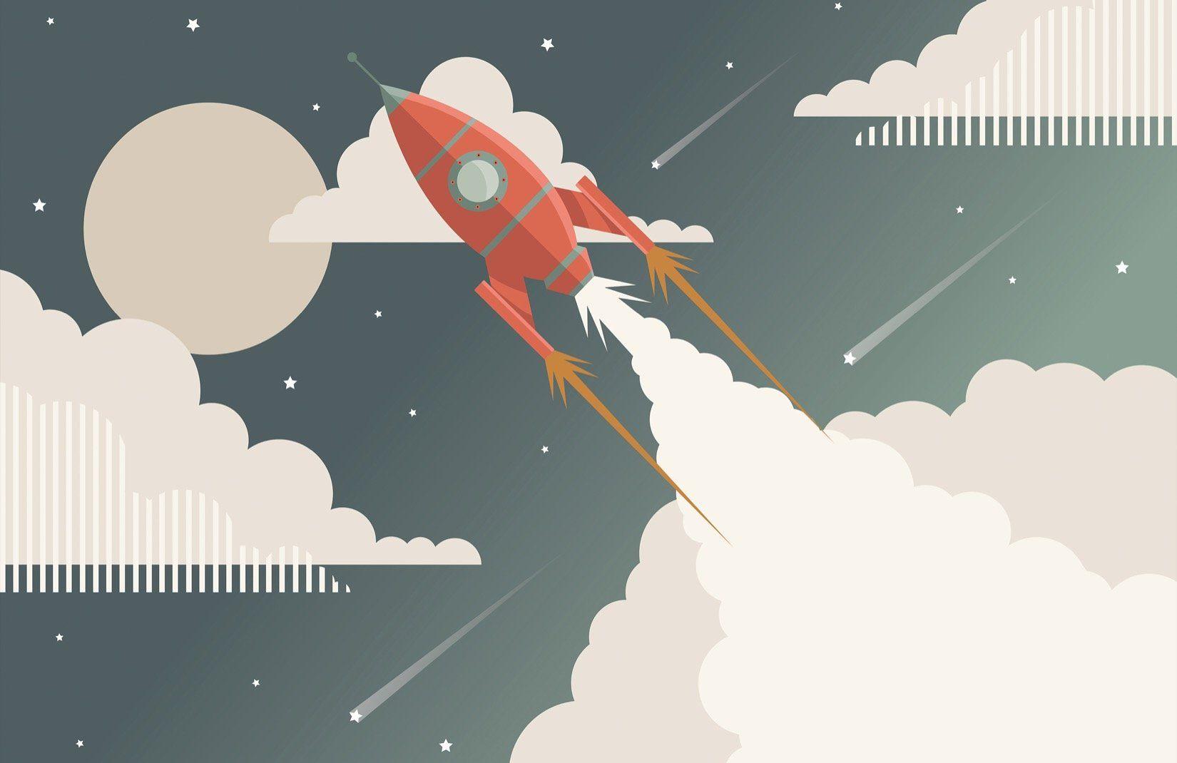 1650x1070 Space Rocket Wallpaper Mural