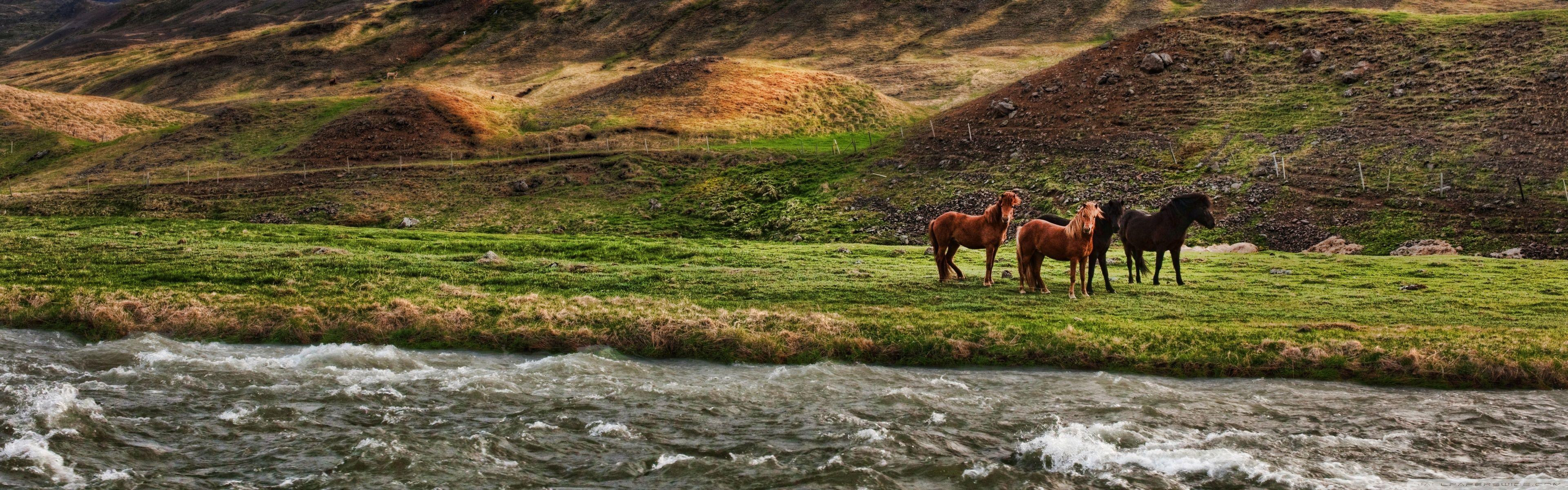3840x1200 Landscape In Iceland ❤ 4K HD Desktop Wallpaper for 4K Ultra HD TV