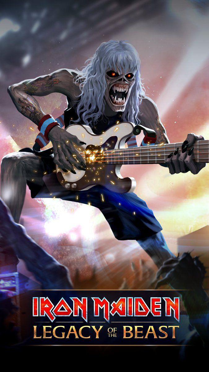 675x1200 Iron Maiden: Legacy of the Beast the roar of the crowd directly to your device! Download this Bass Eddie wallpaper today