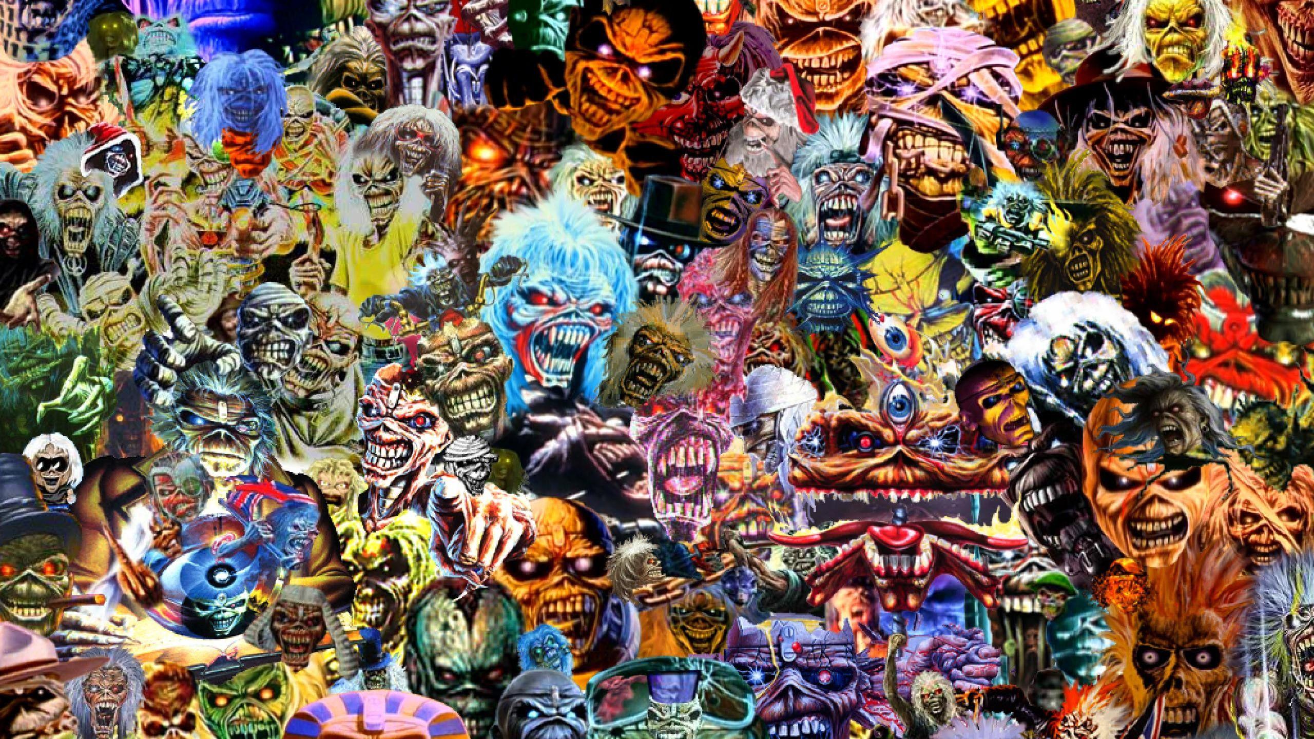 2560x1440 Iron Maiden Eddie Wallpaper background picture