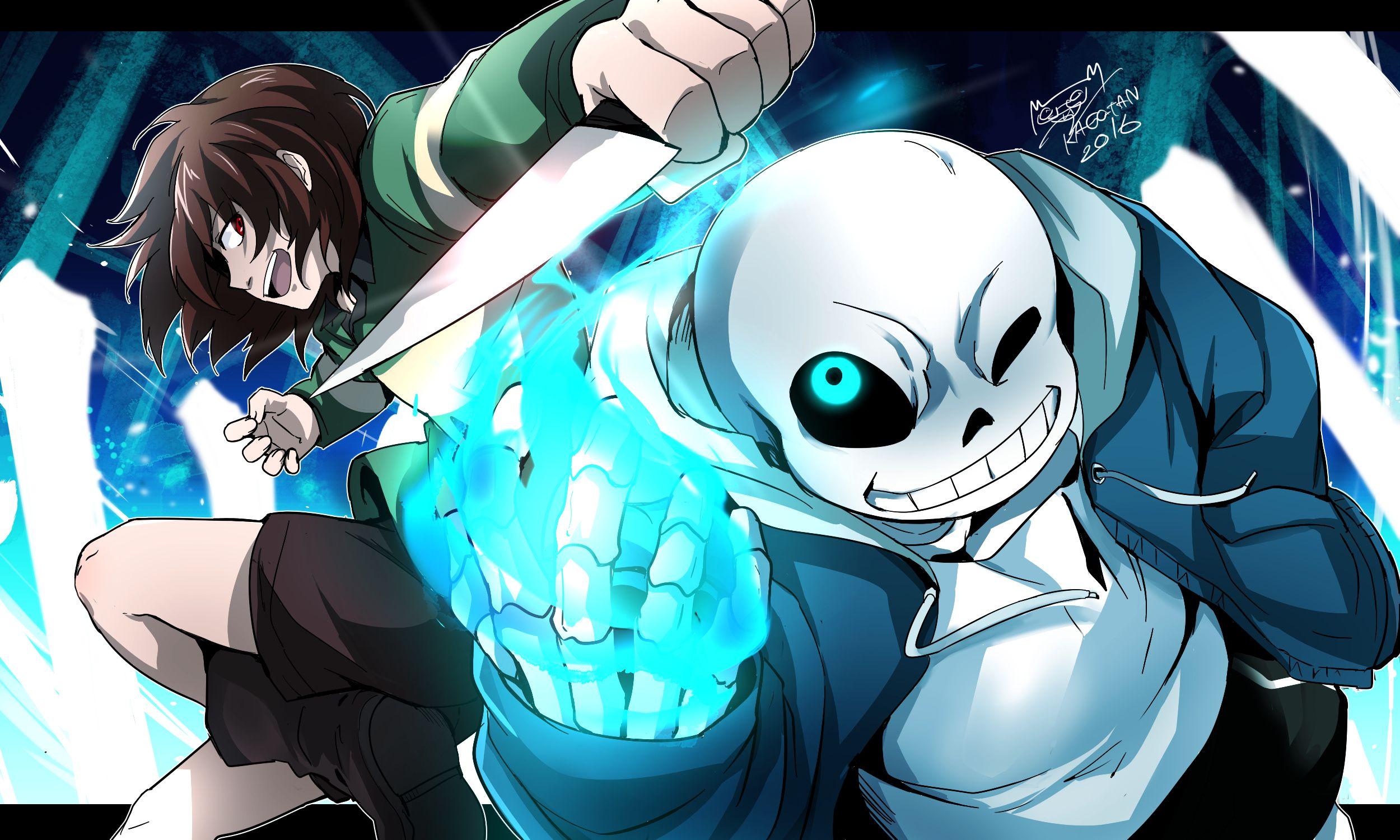 Anime Undertale Sans Wall Poster Scroll cosplay  Gift 60*90cm 
