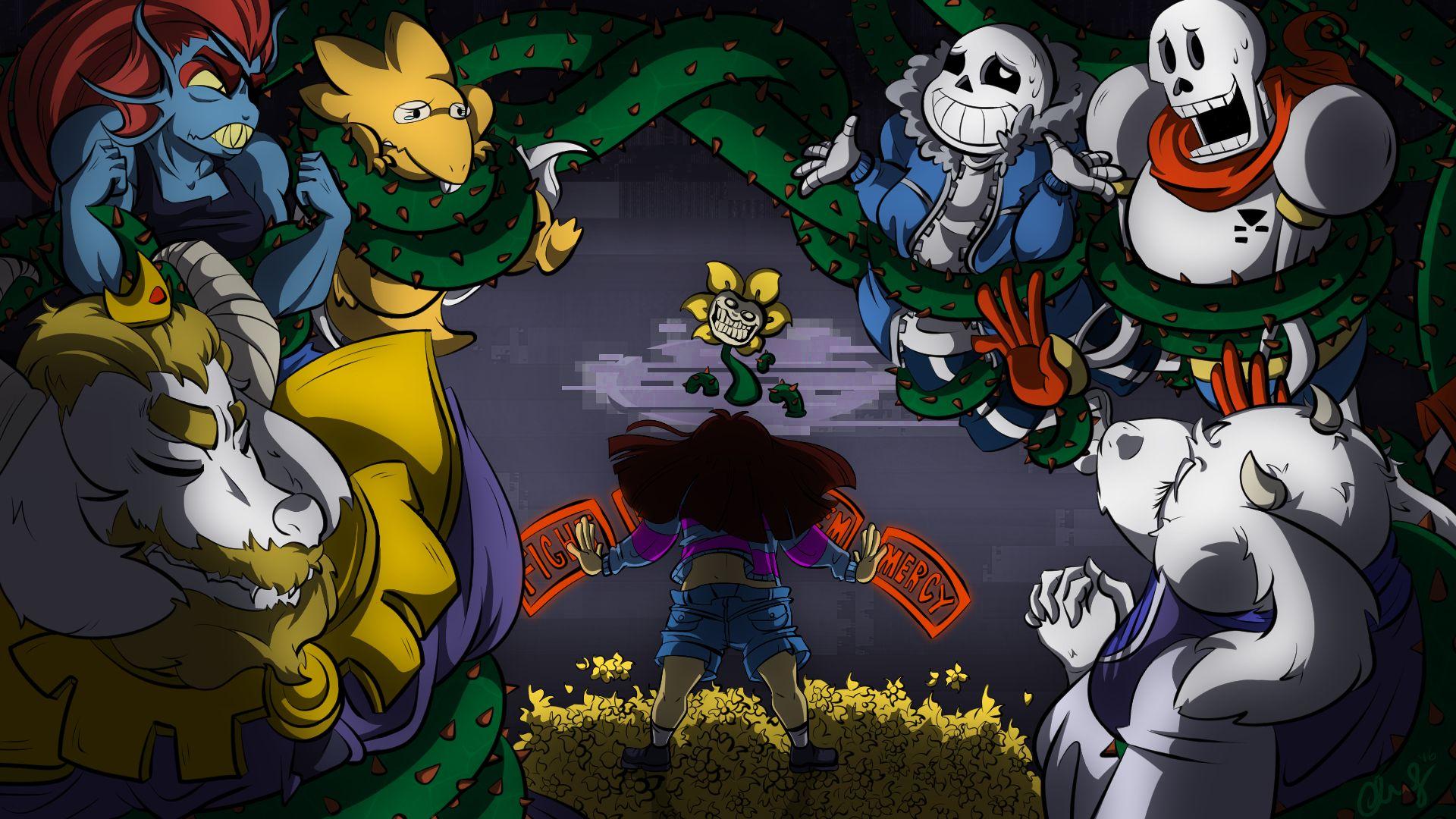 1920x1080 Anime Sans HD Wallpaper Flowey HD Wallpaper
