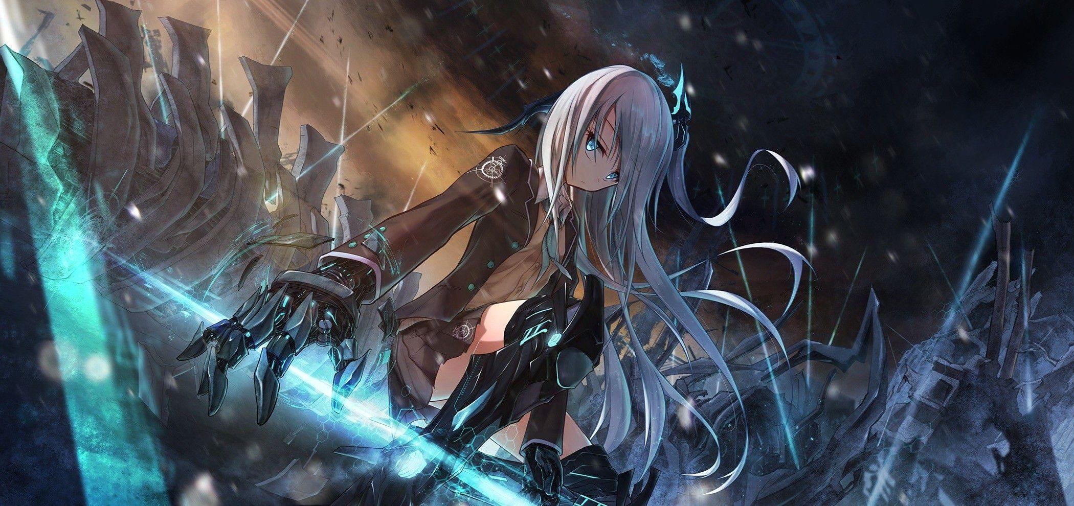2100x990 Animal Mecha Anime Girl .