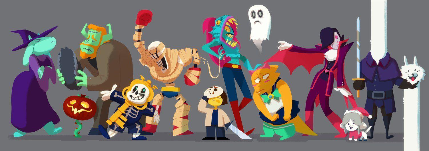 1502x531 Cute Undertale Wallpaper