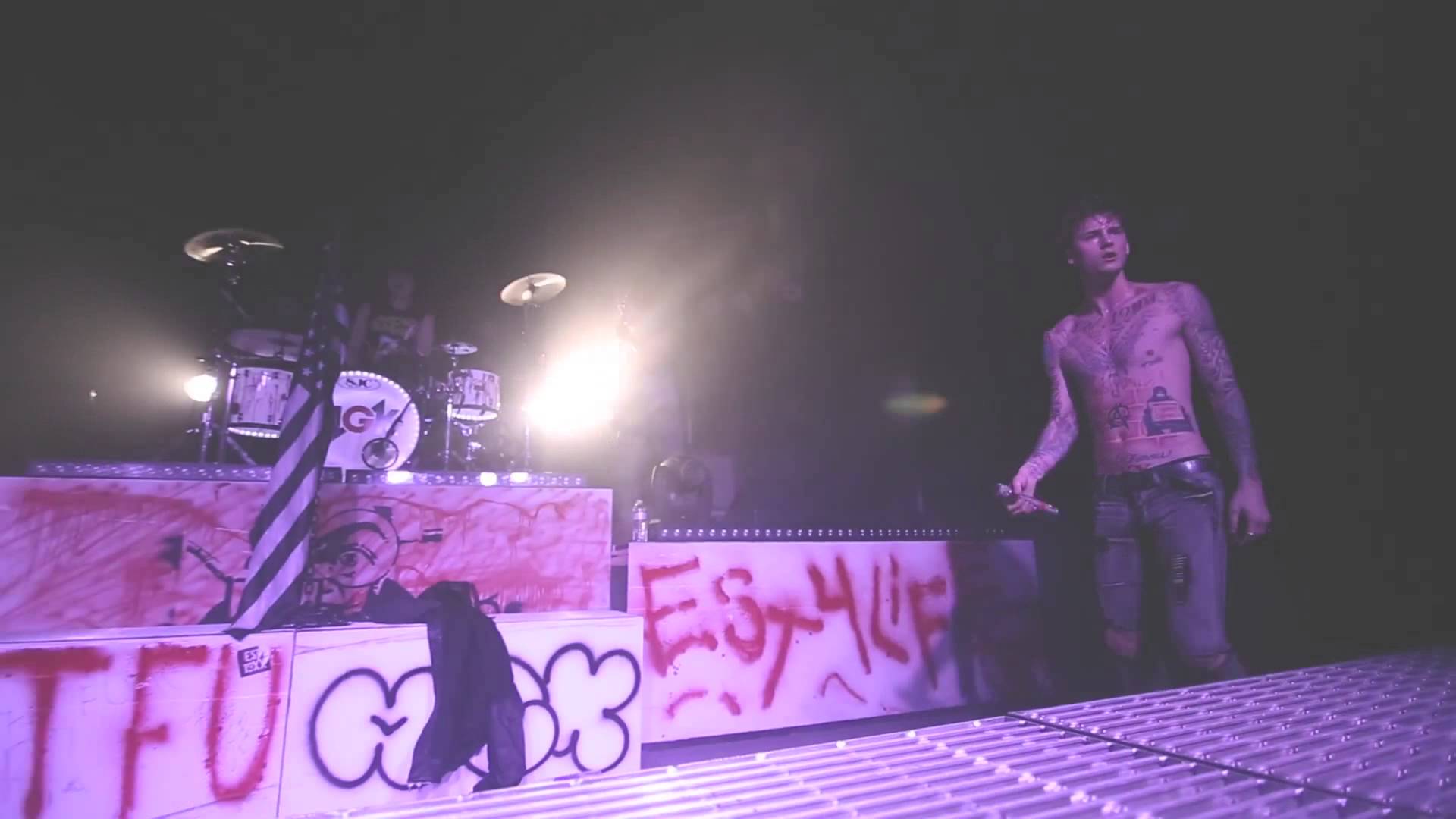 1920x1080 Machine Gun Kelly covers Limp Bizkits Rollin Black Flag Songs