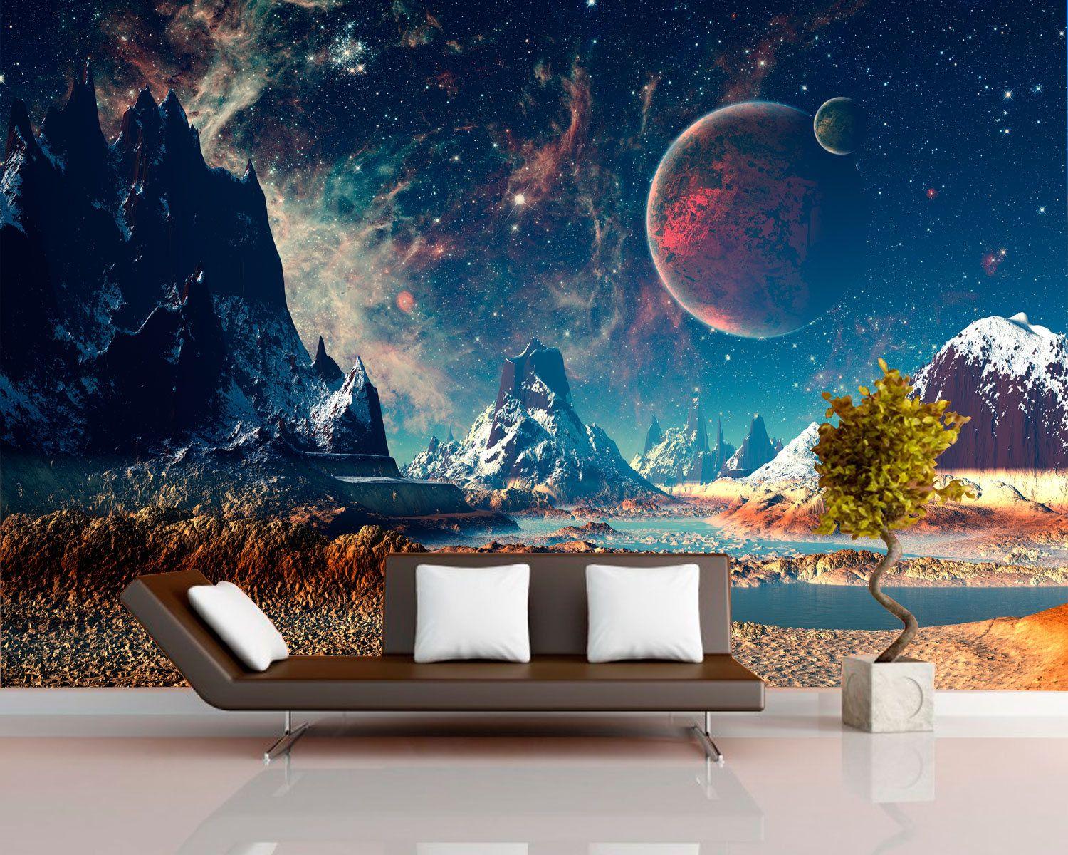 1500x1200 Sci Fi Removable Wallpaper Fantastic Planet Landscape