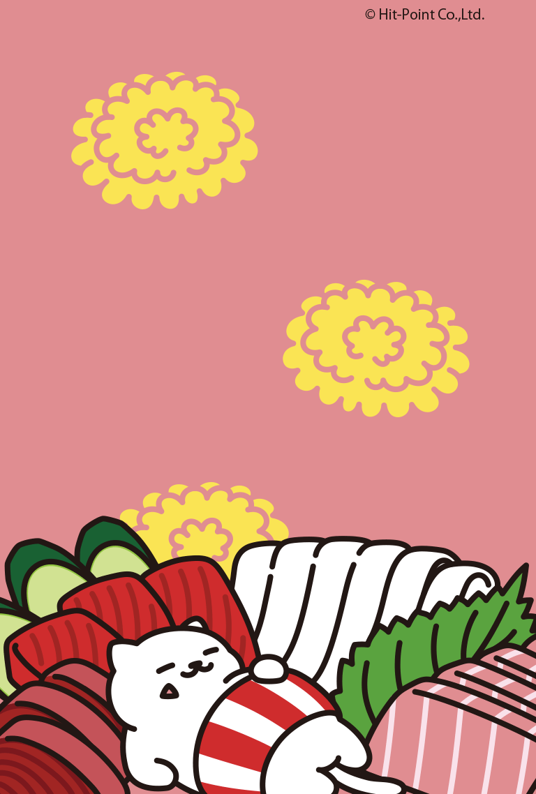 768x1138 Neko atsume phone wallpaper cat sushi. Neko atsume wallpaper, Neko atsume, Wallpaper
