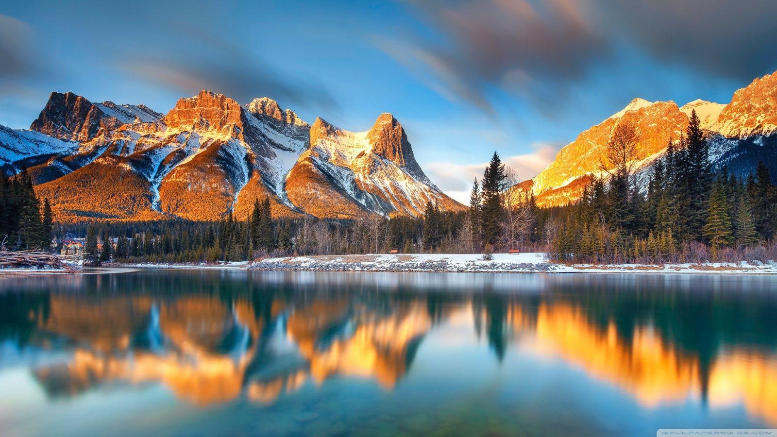 1600x900 Winter Wallpaper Beautiful Canada