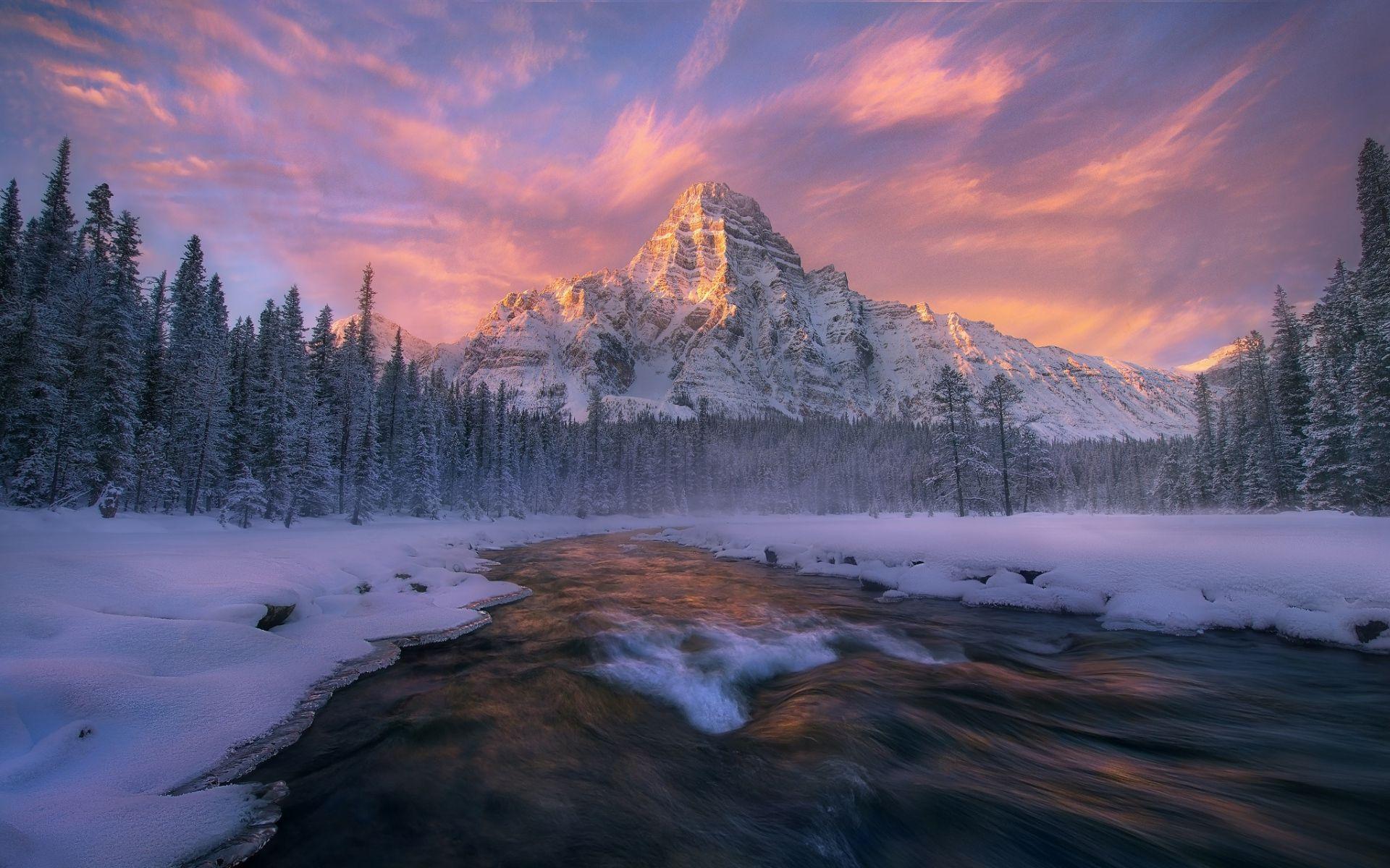 1920x1200 Winter Wallpaper Beautiful Canada