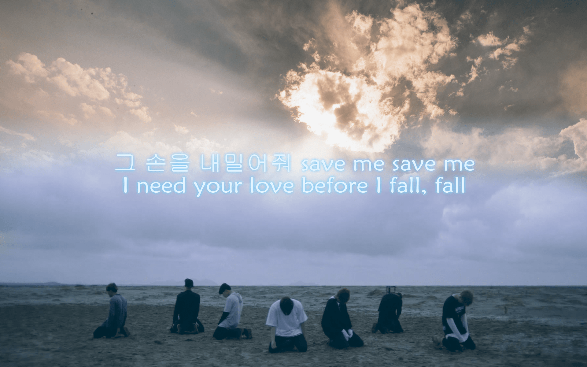 1920x1200 BTS Lyrics Desktop HD Wallpaper