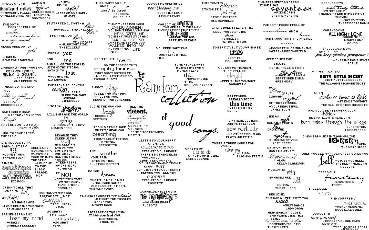 1440x900 100% HDQ Lyrics Wallpaper. DeskK FHDQ Background
