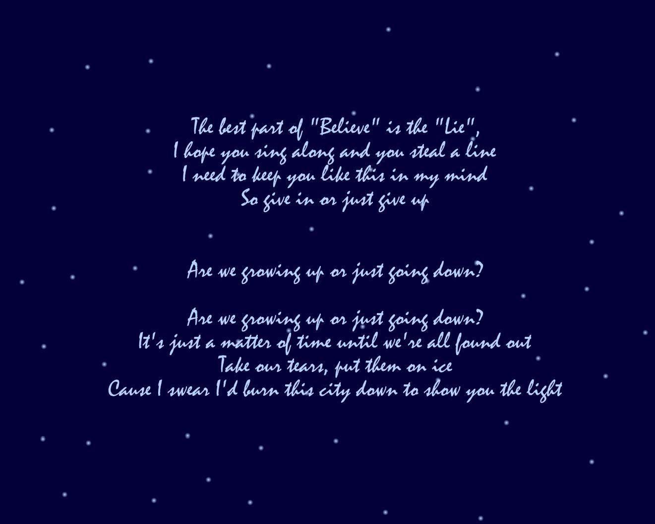 1321x1058 More Like fall out boy lyric wallpaper