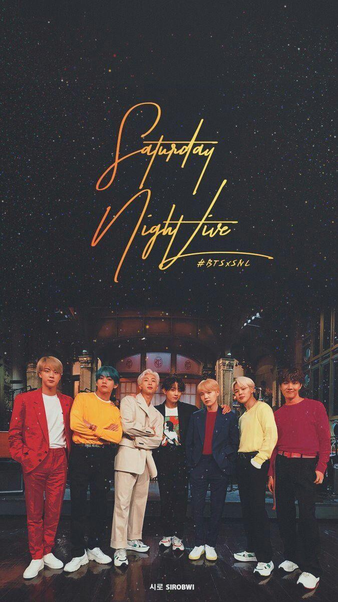 675x1200 Cr. SIROBWI #BTS×SNL. Bts group photo, Bts lockscreen, Bts wallpaper