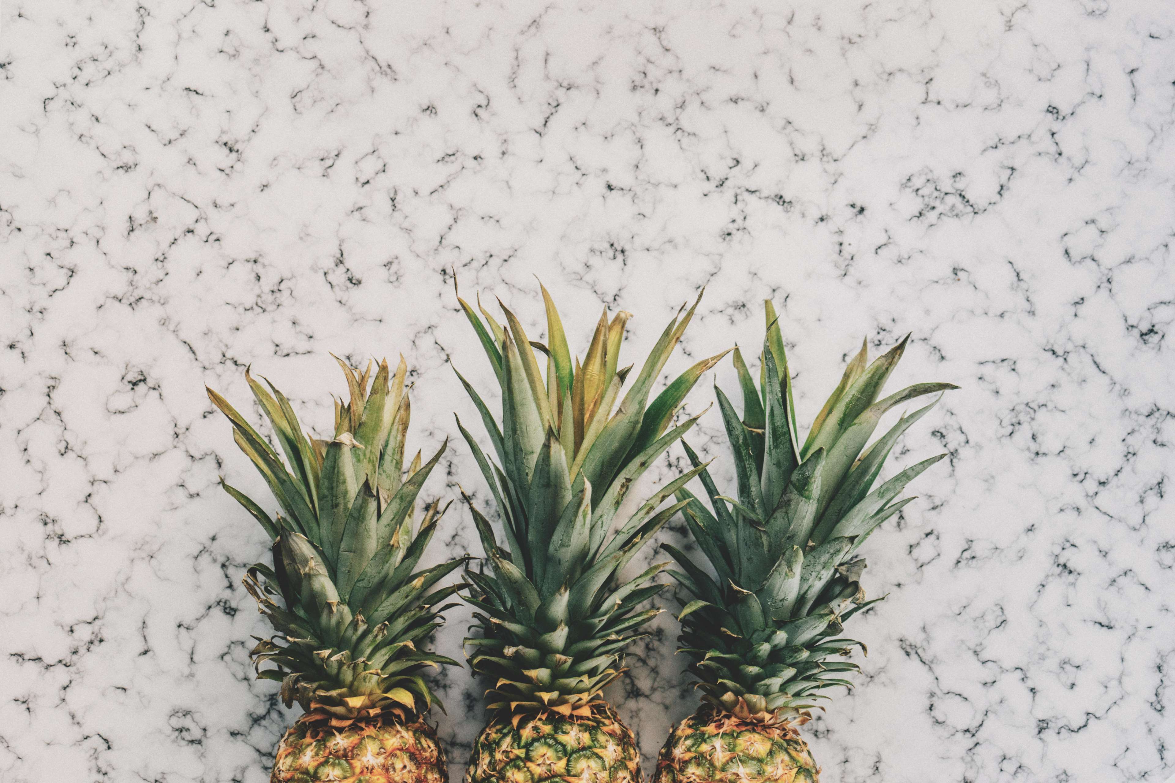 3840x2560 food, fruits, marble, pineapples, tropical fruits 4k wallpaper