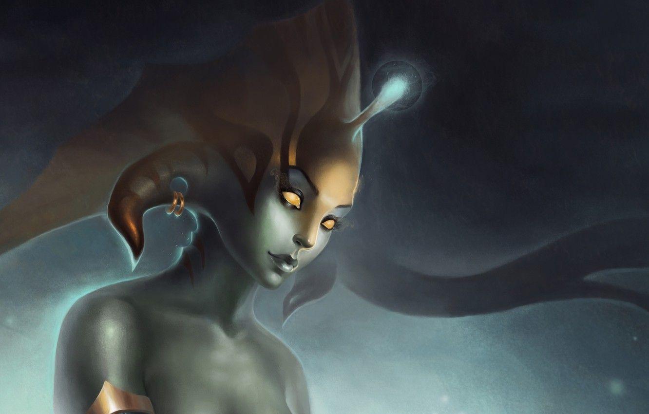 1332x850 Wallpaper girl, fantasy, the game, art, Dota Naga, Siren, Dota2 image for desktop, section игры