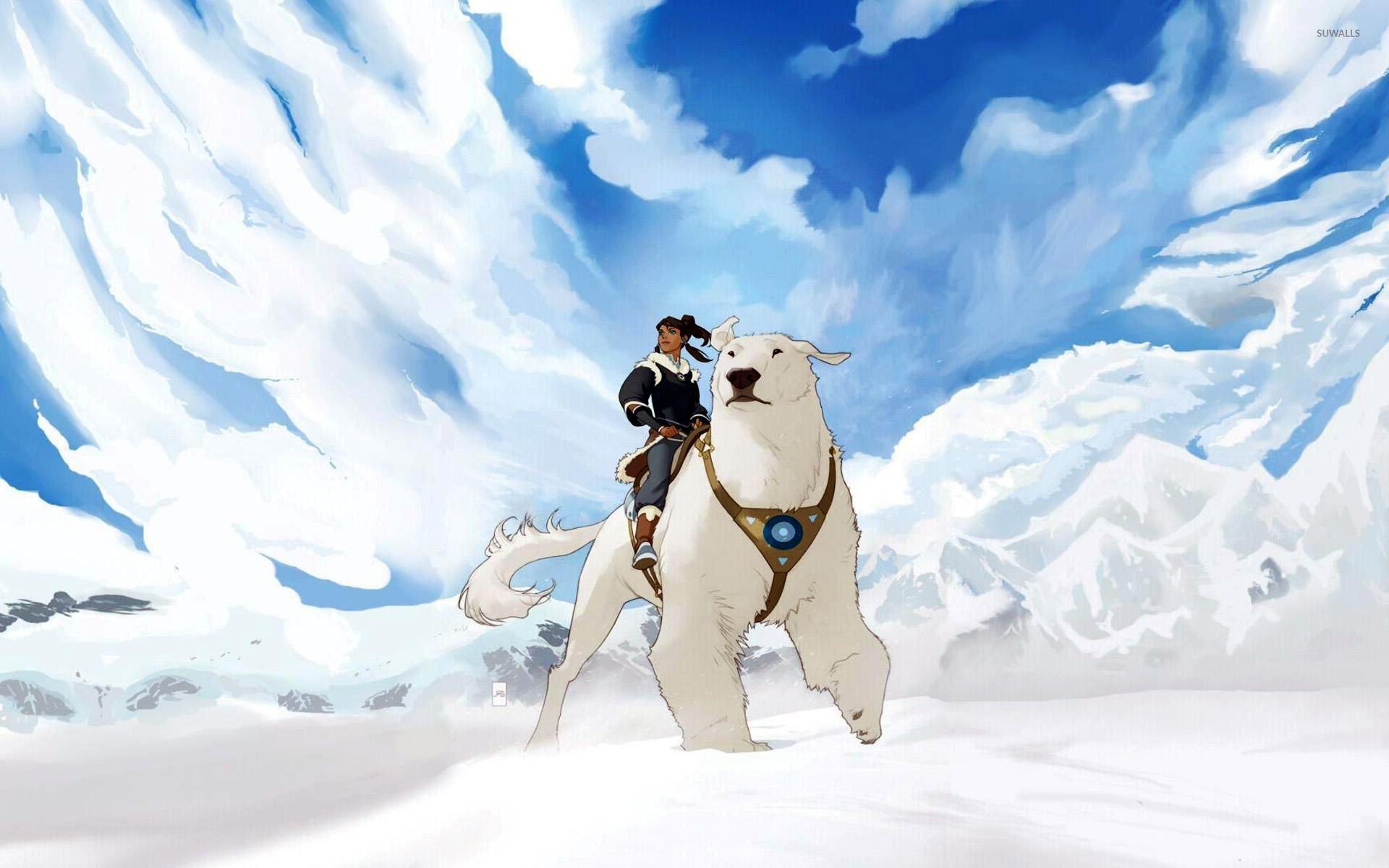 1920x1200 Korra on Naga wallpaper wallpaper