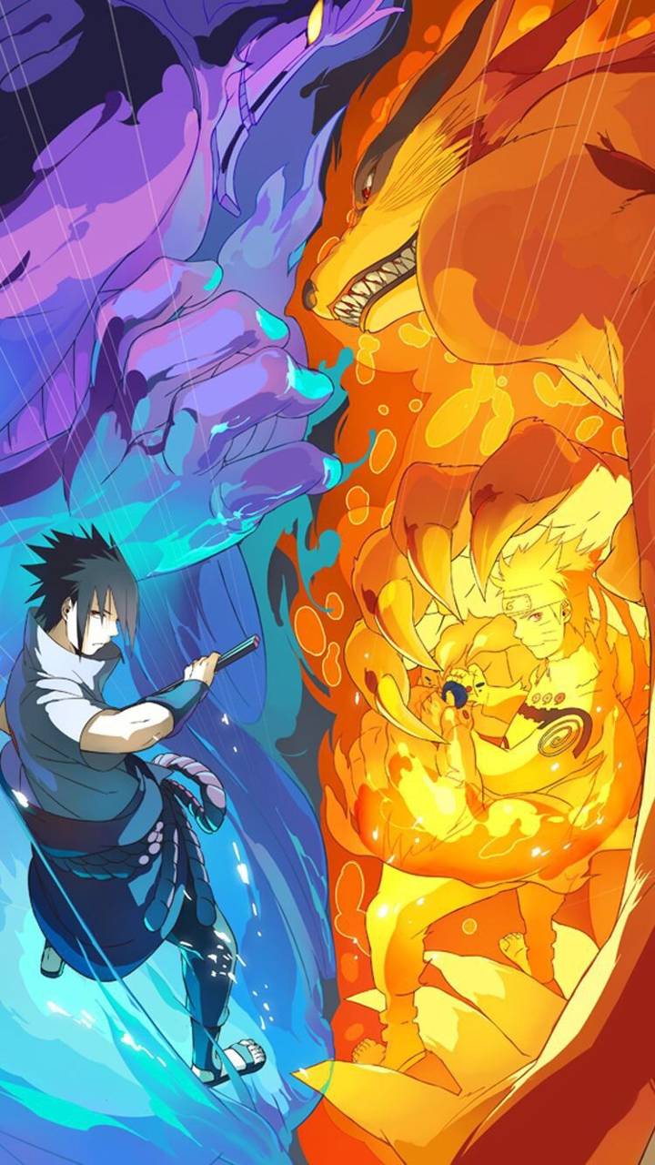 720x1280 Naruto VS Sasuke wallpaper