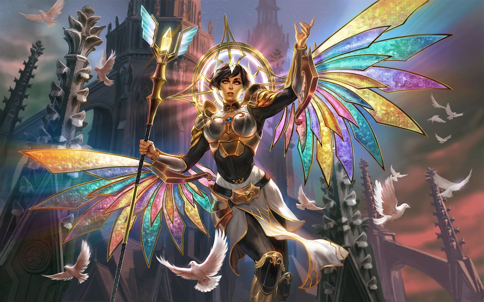 1600x1000 Eset: Radiant Ascension. Wings of Eset (Smite HD). Eset of Light