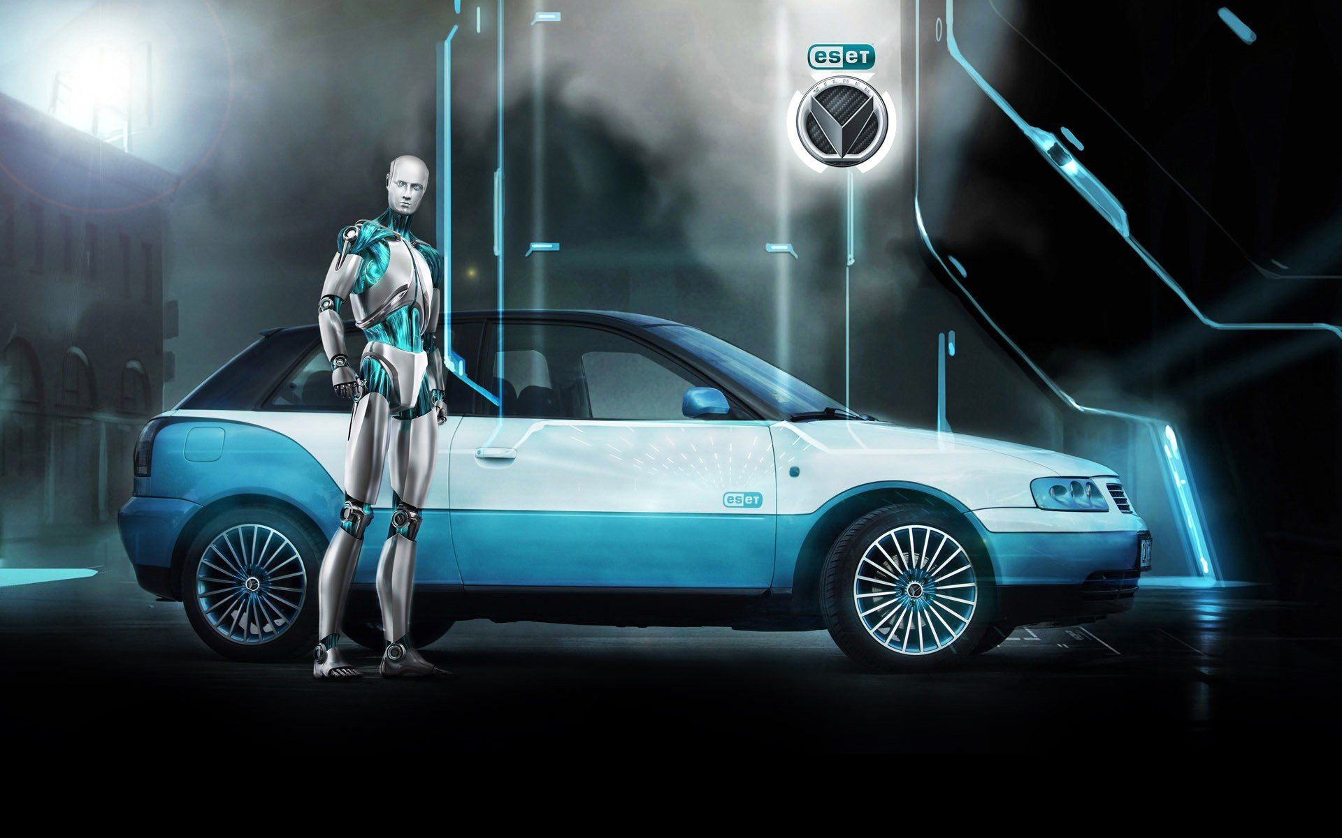 1920x1200 robots, Futuristic, Cars, Vehicles, Eset Wallpaper HD / Desktop and Mobile Background