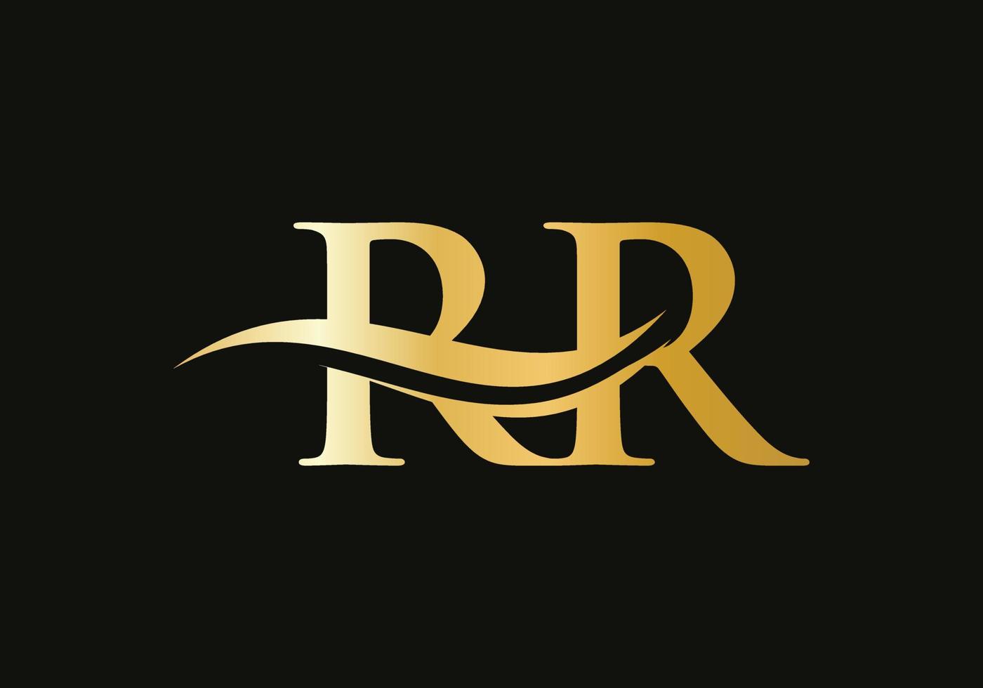 1400x980 Initial Letter RR Linked Logo for business and company identity. Modern Letter RR Logo Vector Template with modern trendy