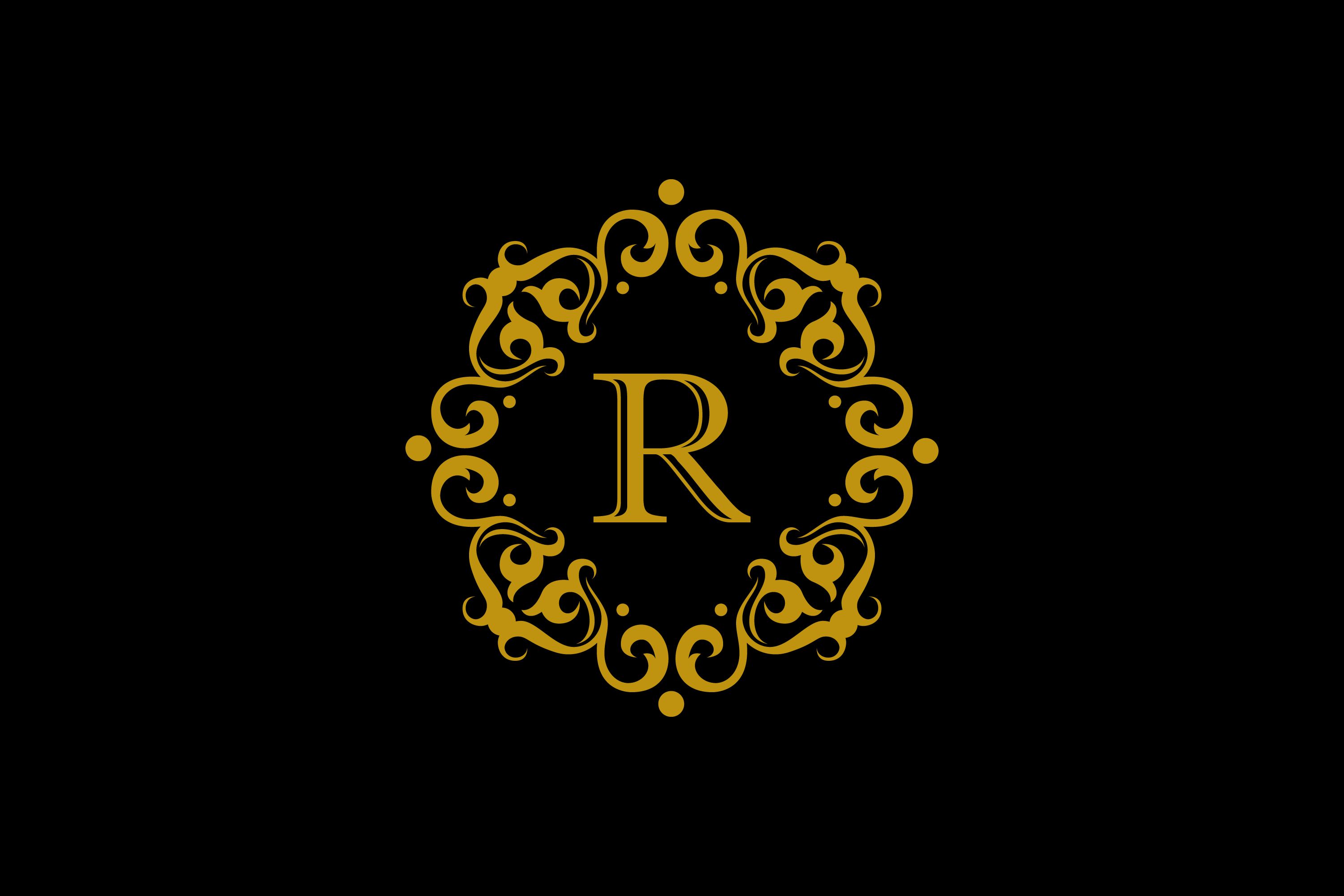 3000x2000 R Letter Emblem Gold Graphic by noory.shopper · Creative Fabrica