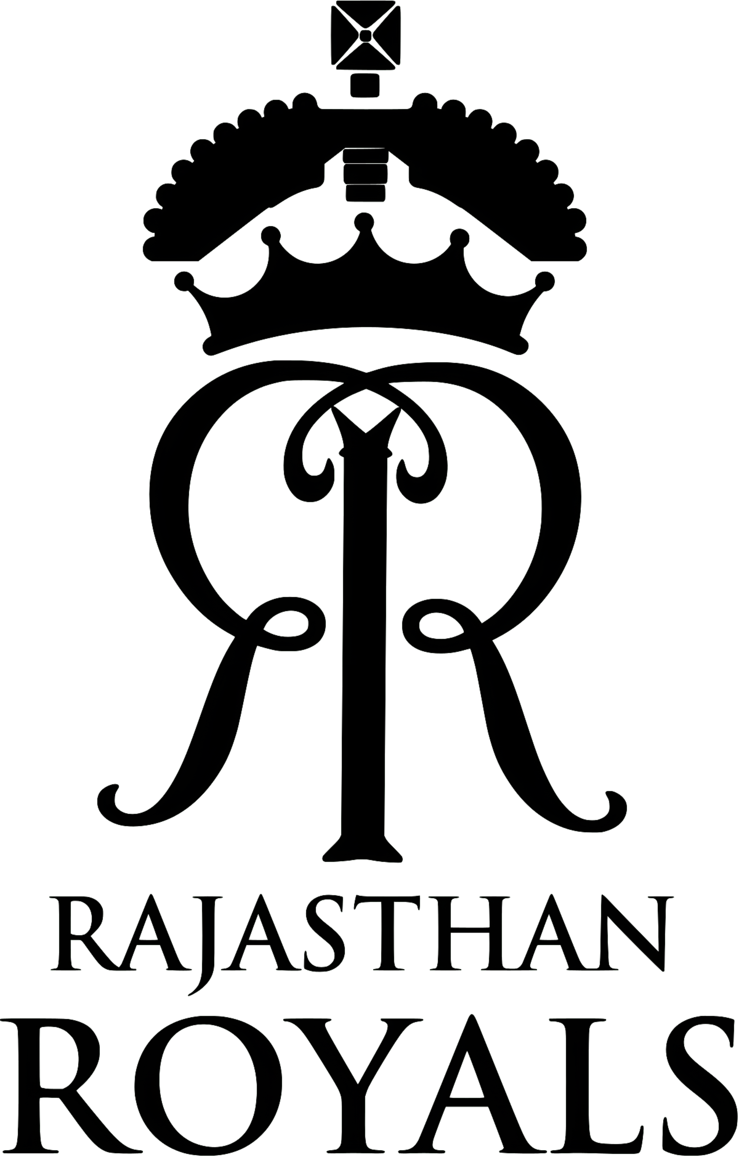 2400x3756 Rajasthan royals ipl team rr logo png