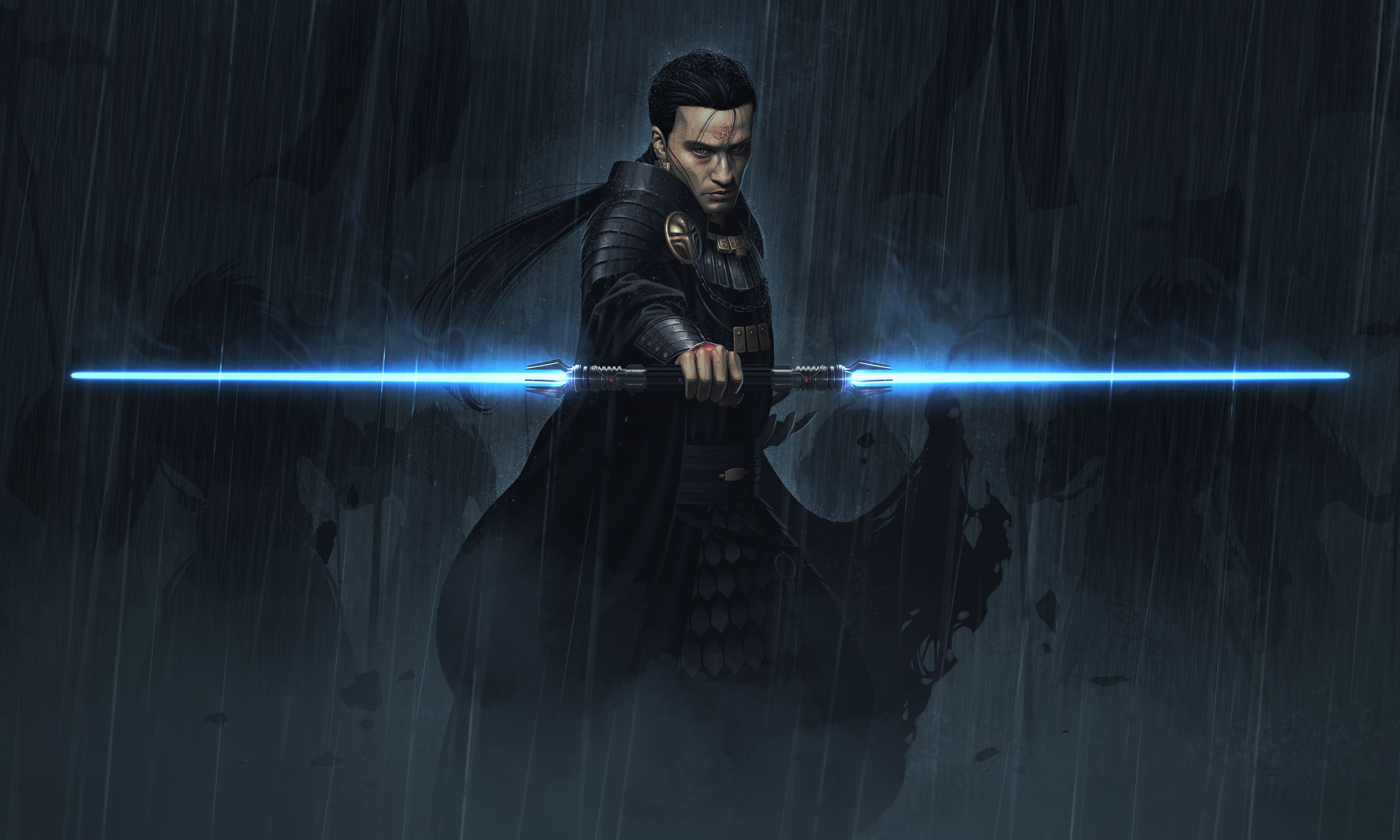 5000x3000 Wallpaper Star Wars, Star wars, Jedi, Sith, jedi, sith, Exar Kun, two sword for mobile and desktop, section фантастика, resolution 5000x3000