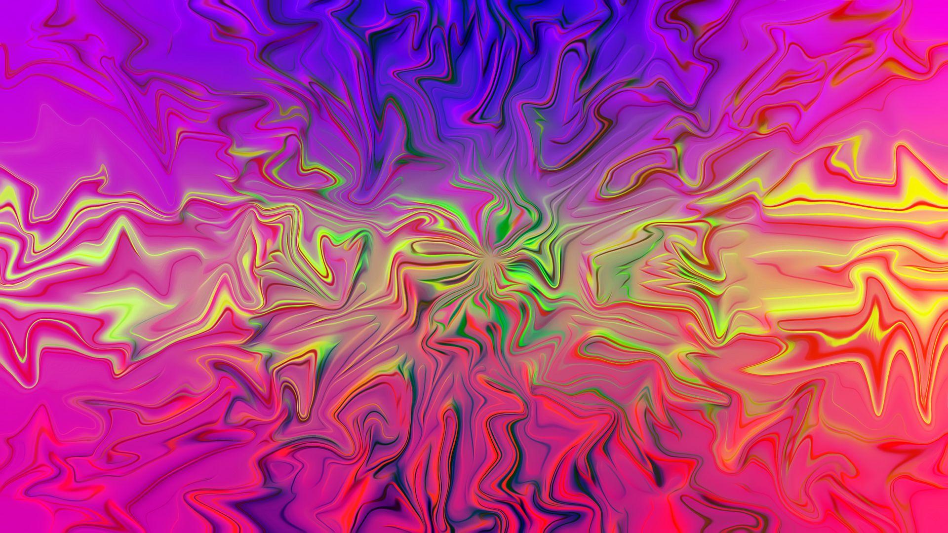 1920x1080 Purple Light Green Pink Colorful Digital Art HD Abstract Wallpaper