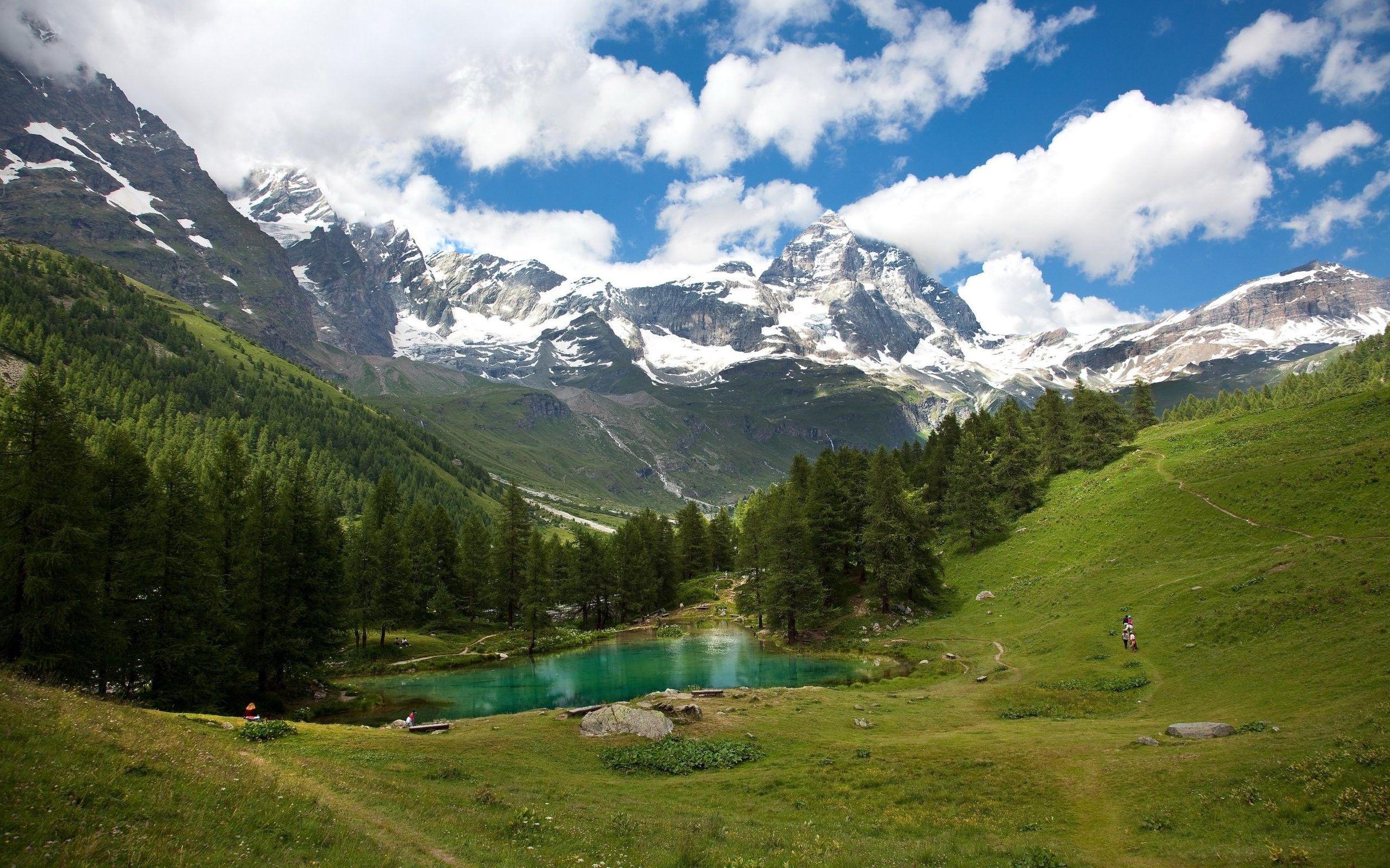 2560x1600 Alps Spring Wallpaper