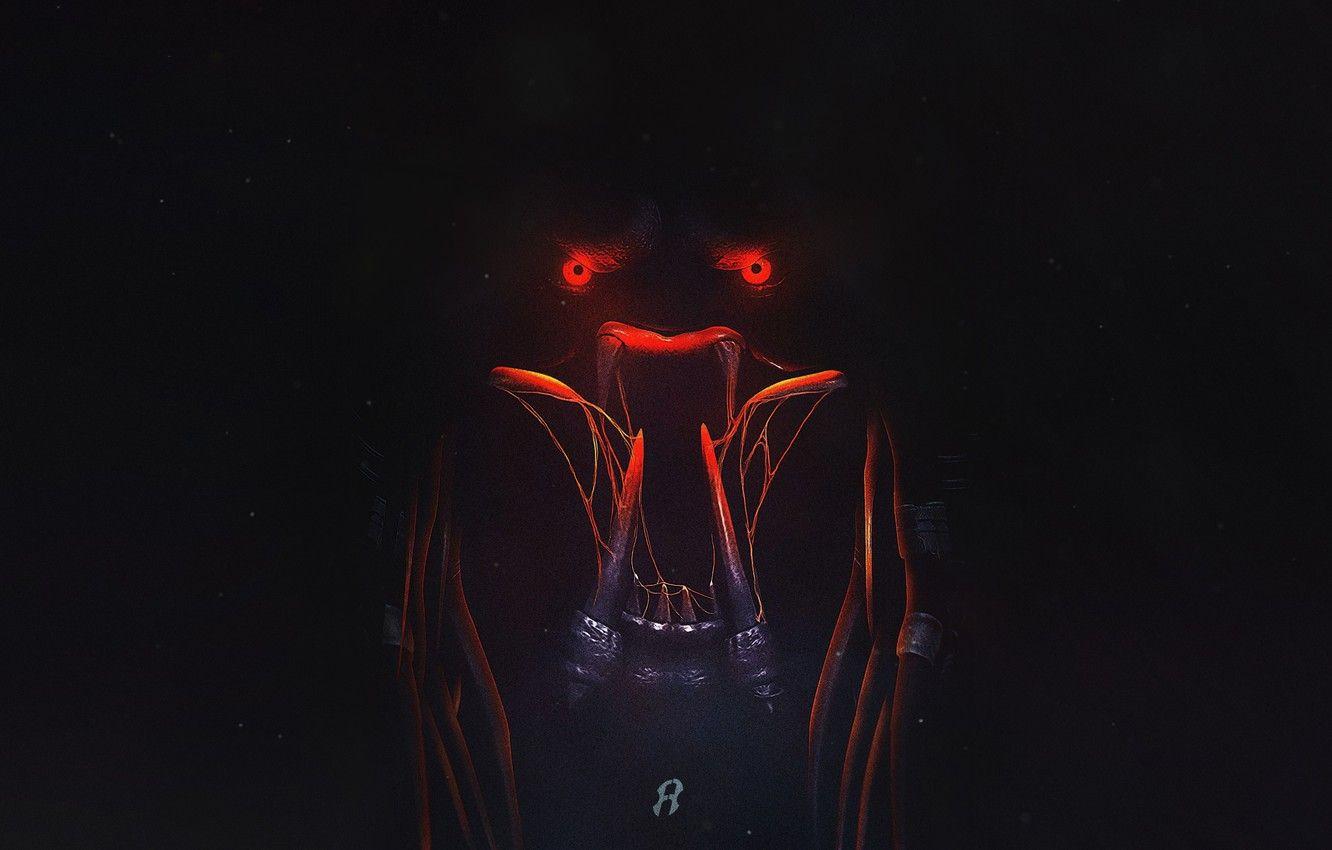 1332x850 Wallpaper Eyes, Face, Predator, Art, Art, The film, Predator, The Predator, Anupam Arts, by Anupam Arts image for desktop, section минимализм