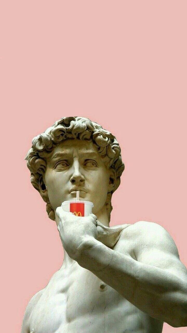 720x1280 Vintage Wallpaper iPhone Statue