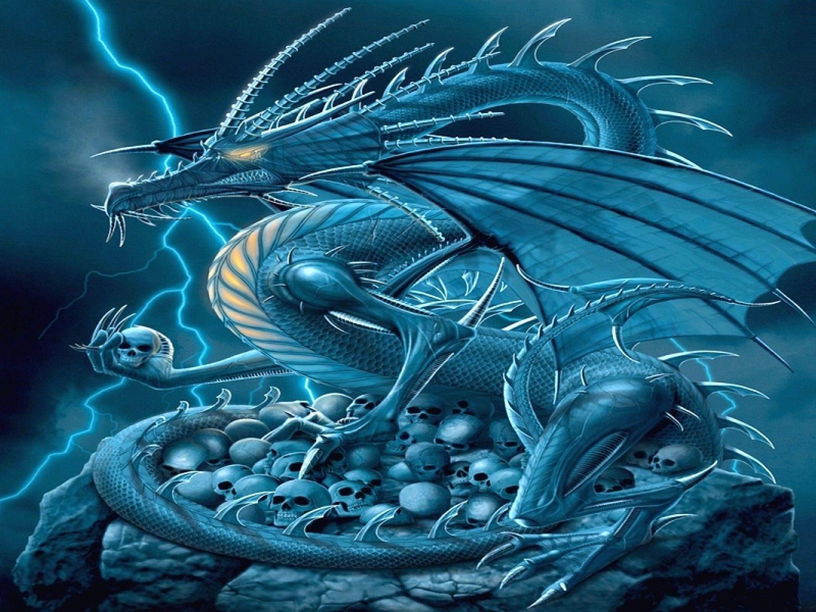1600x1200 New Blue Dragon Wallpaper Ideas