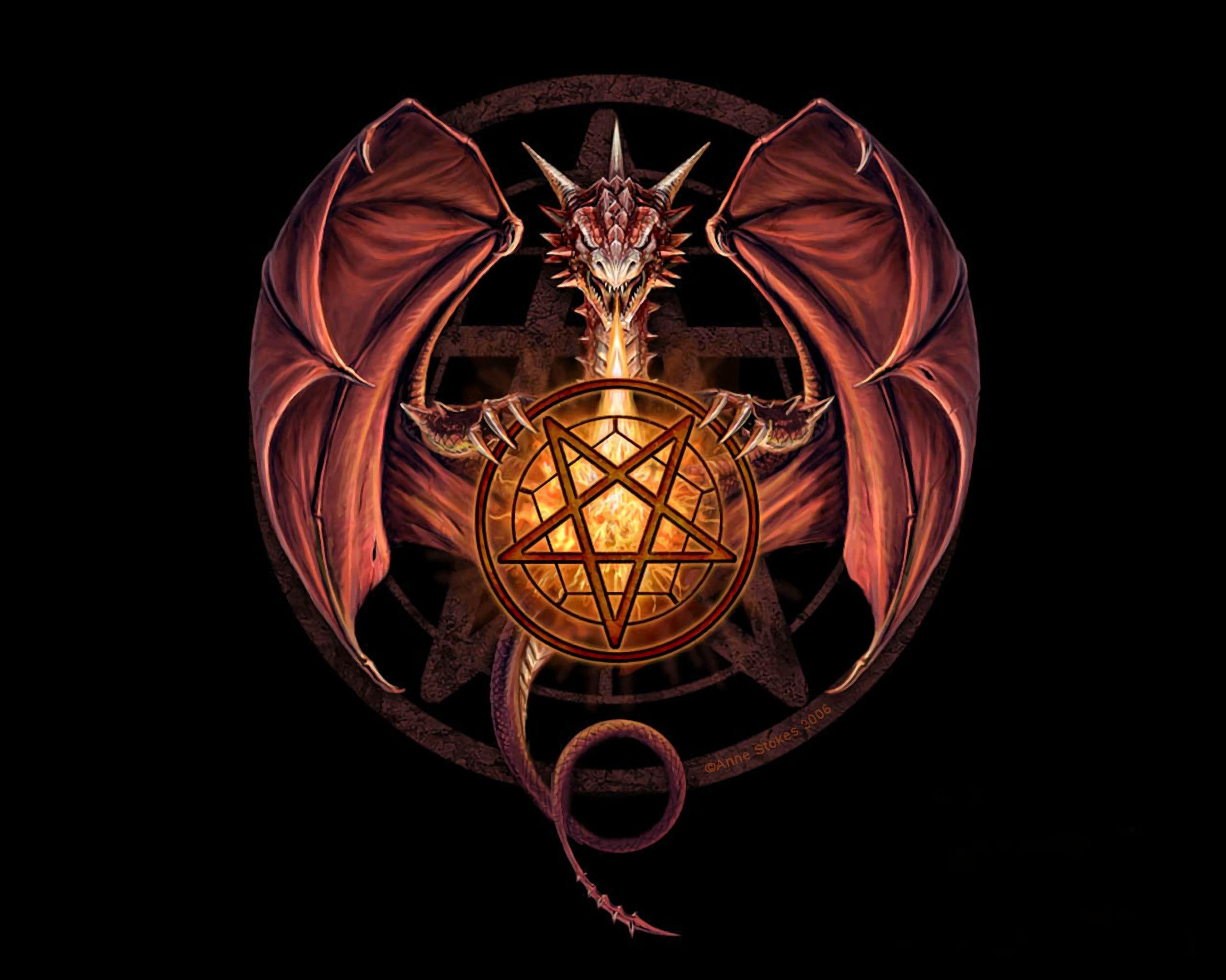 2560x2048 Red Dragon Wallpaper background picture