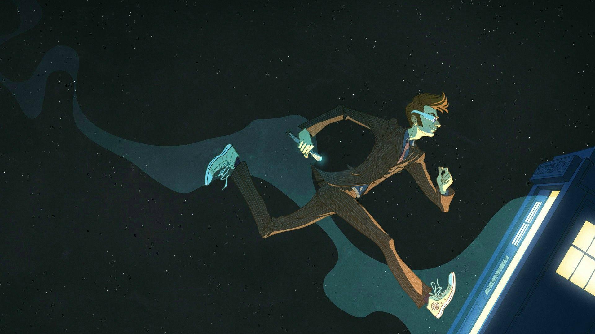 1920x1080 outer space tardis david tennant doctor who tenth doctor sonic screwdriver