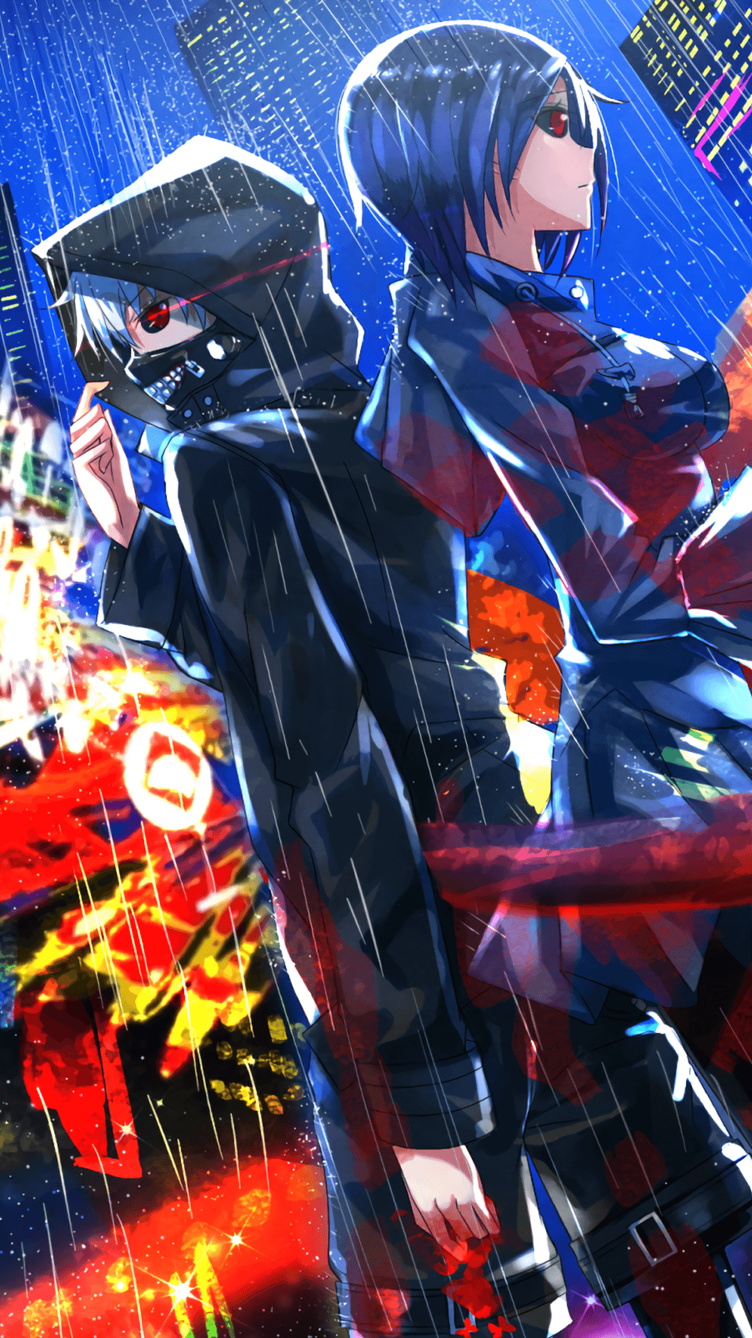 1080x1920 Tokyo Ghoul Kaneki and Touka Cute .