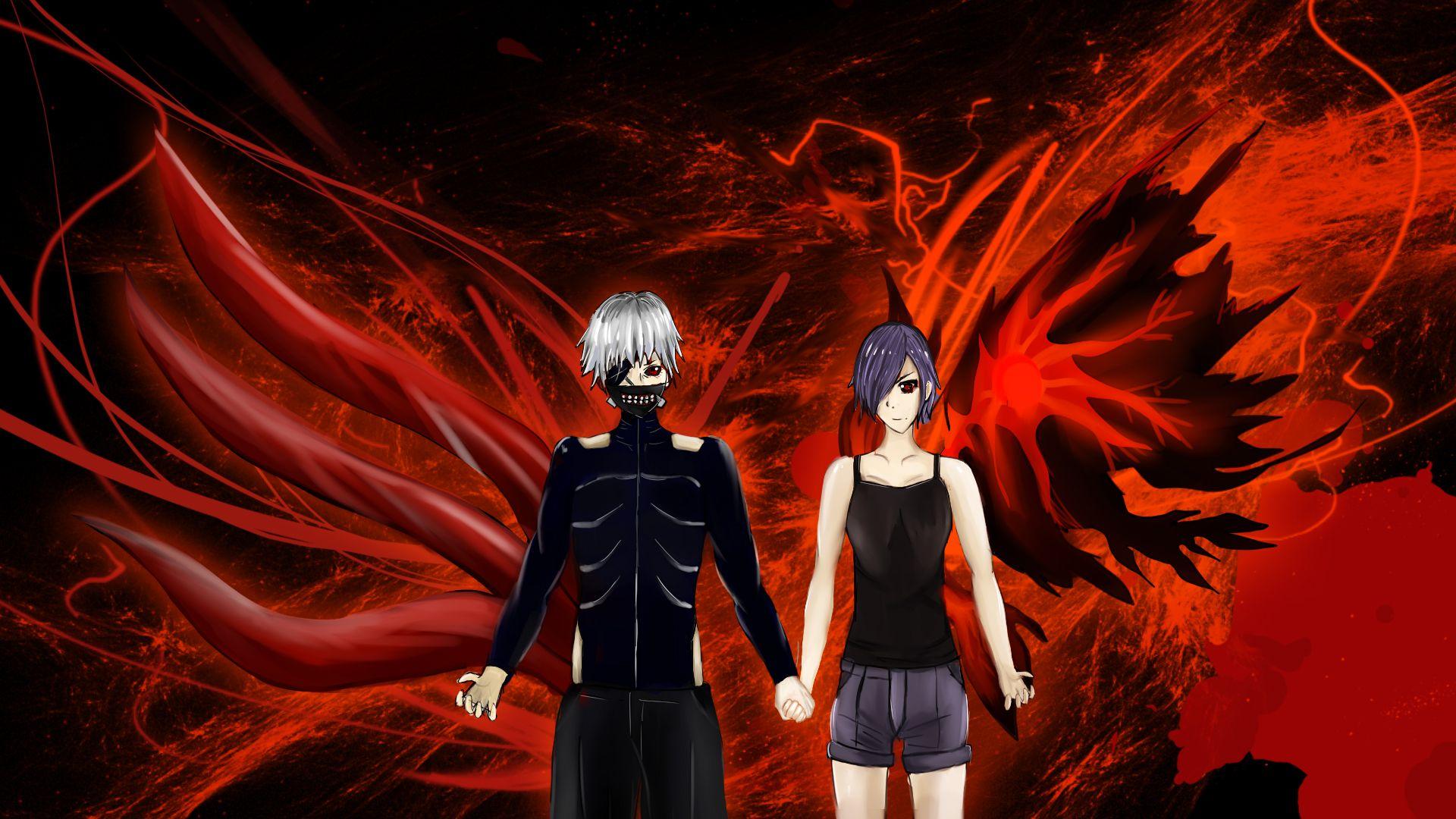 1920x1080 Love Wallpaper Kaneki And Touka