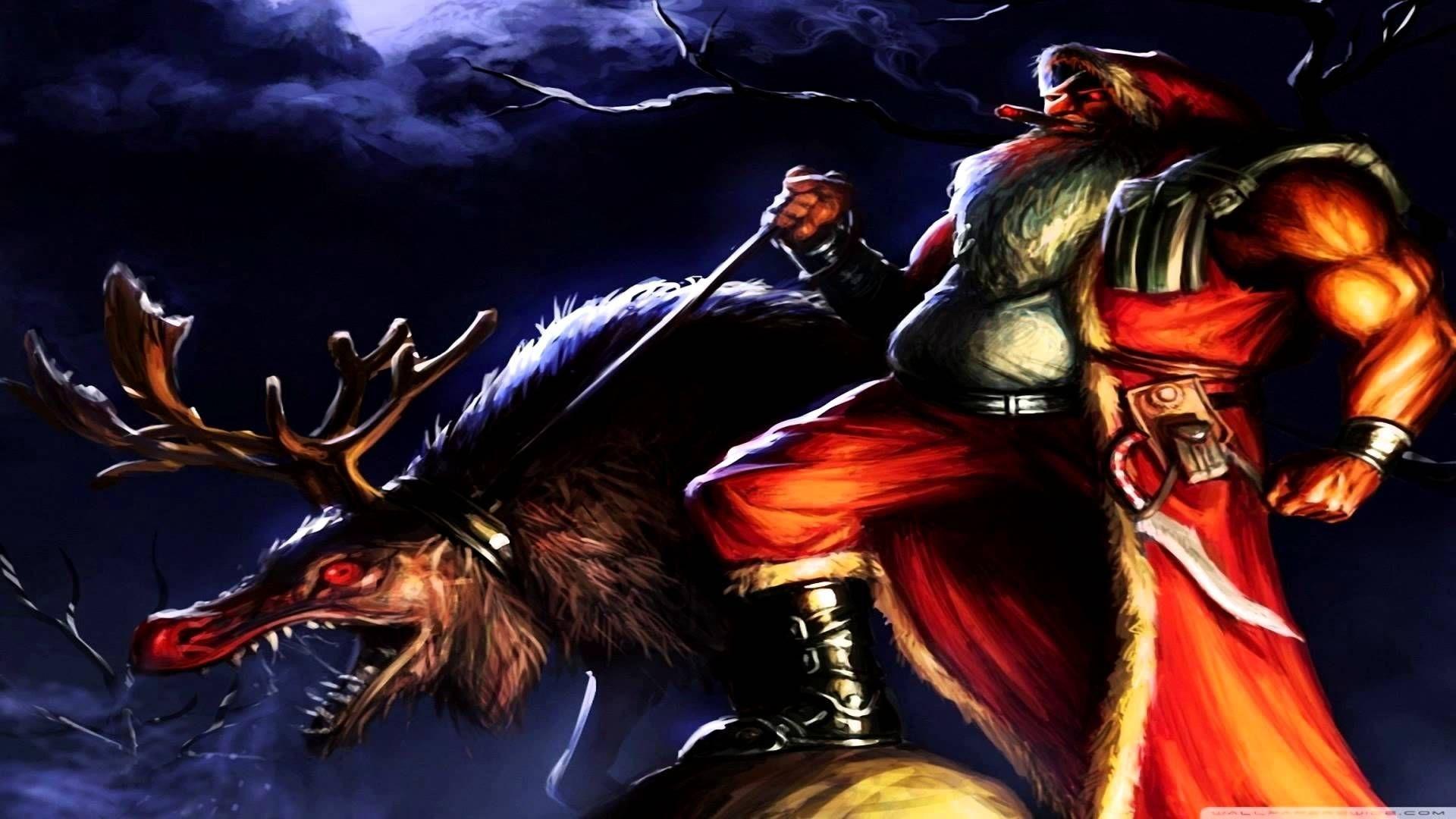1920x1080 Creepy Christmas Wallpaper