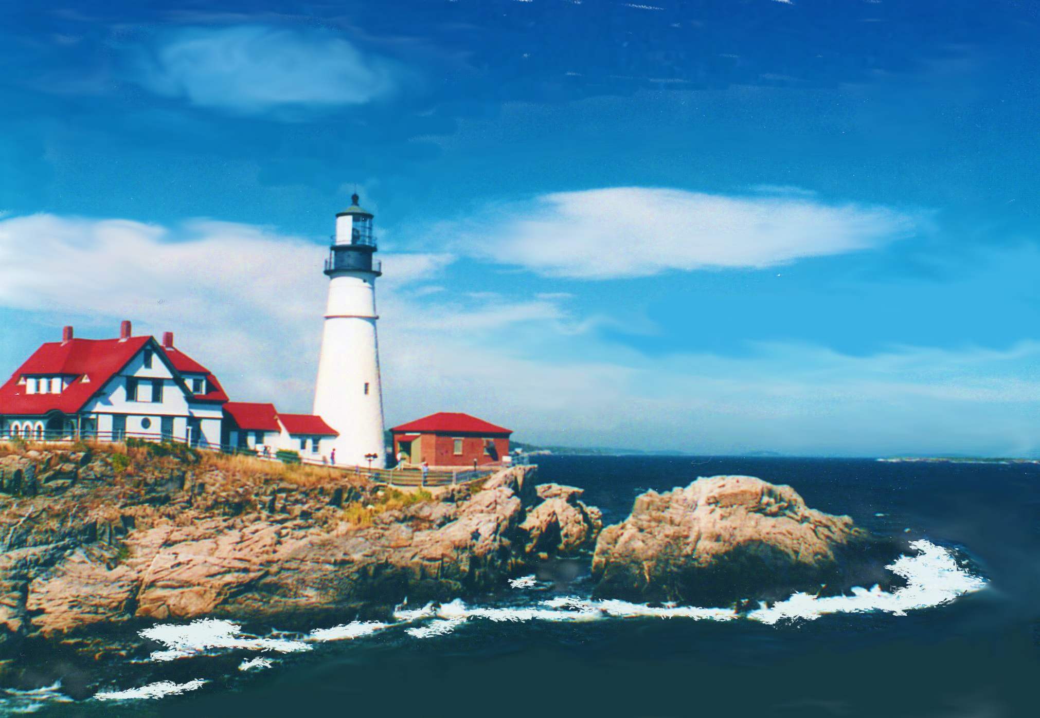 2022x1397 Maine Coast Wallpaper